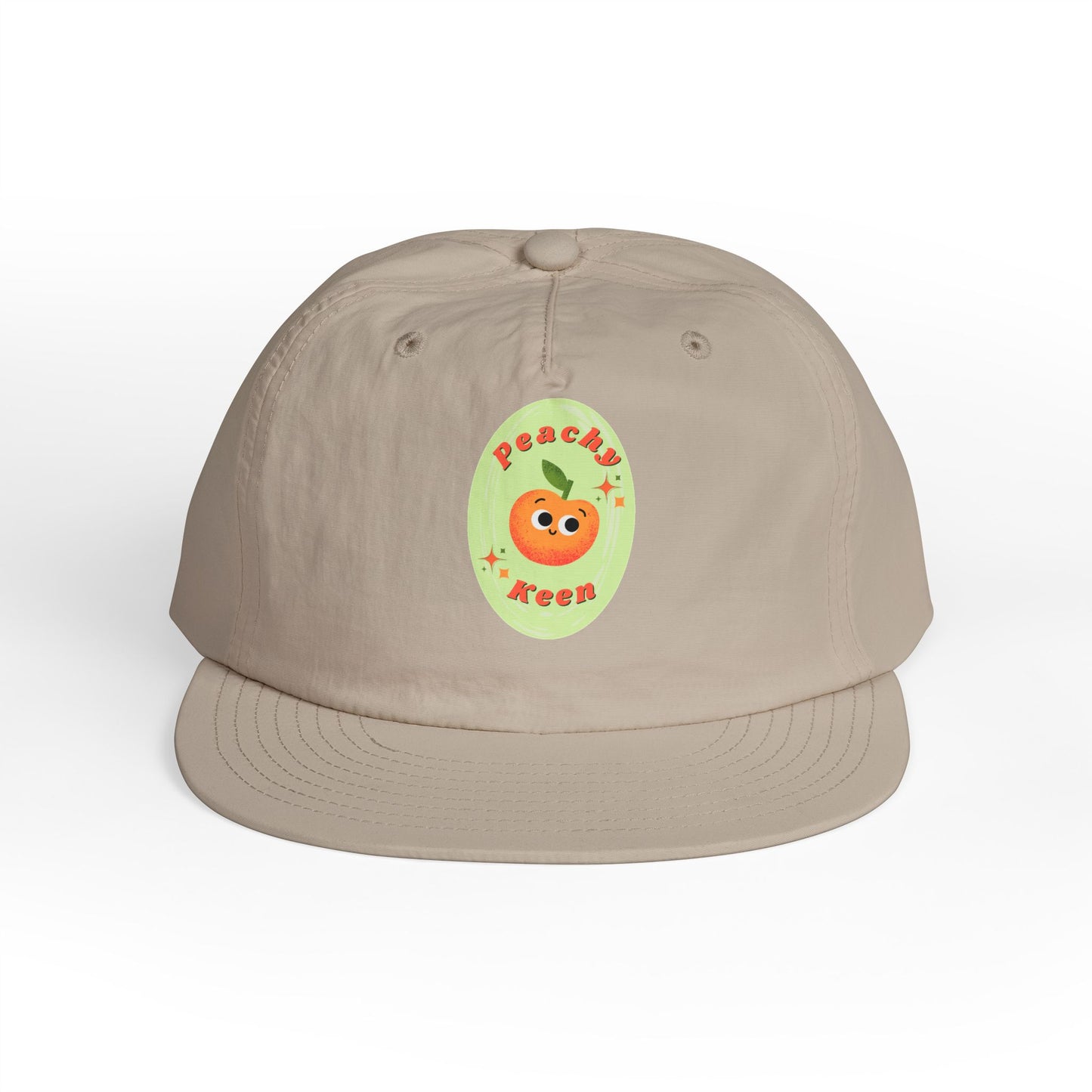 Cute Peach Pun Surf Cap, Trendy Beach Ready Hat, Casual Outdoor Accessory, Autumn Vibes, Trendy Gift