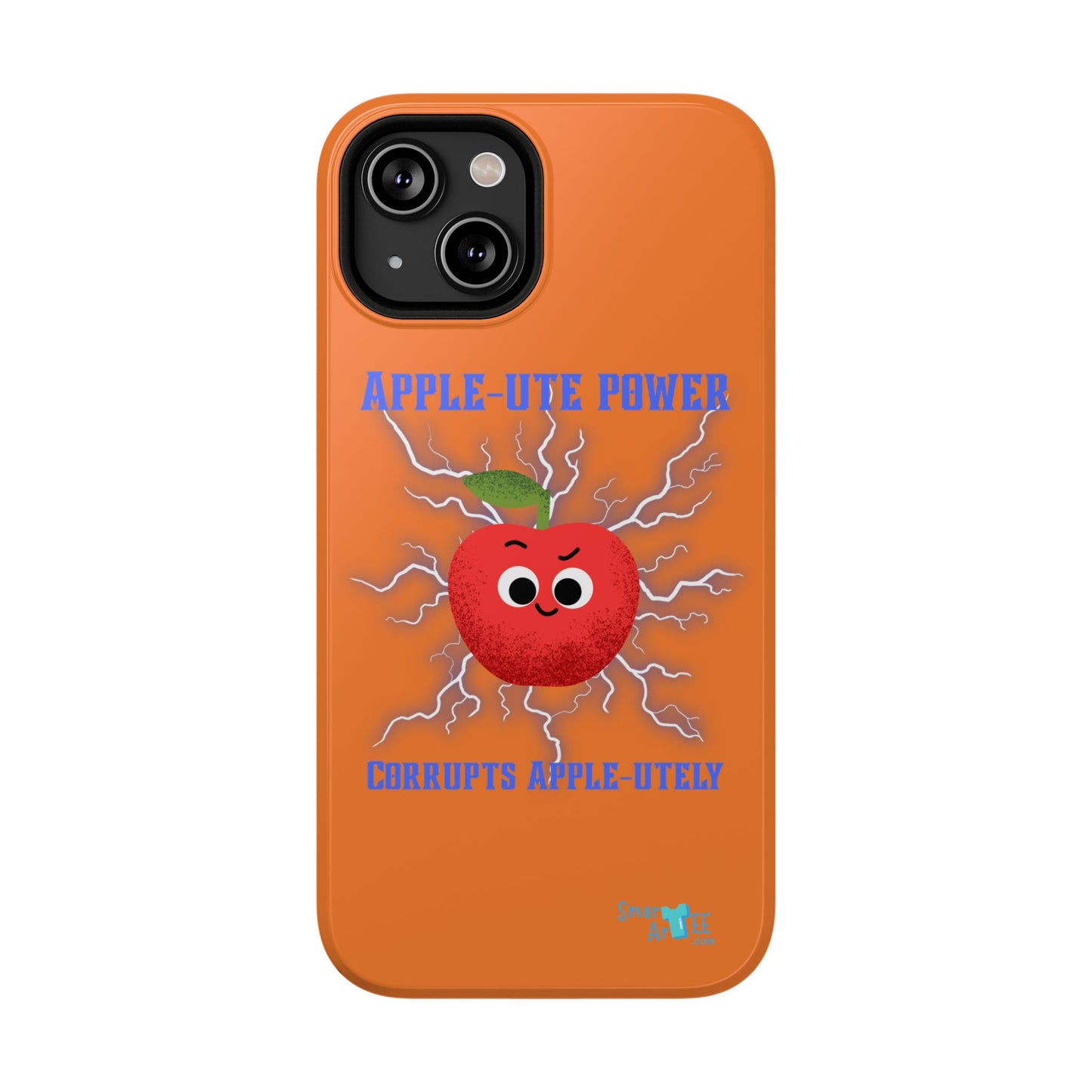 Impact-Resistant Phone Case with Apple Power Design, Cute Phone Protector, Funky Gift for Teens, Fun Accessory, Vibrant Tech Case