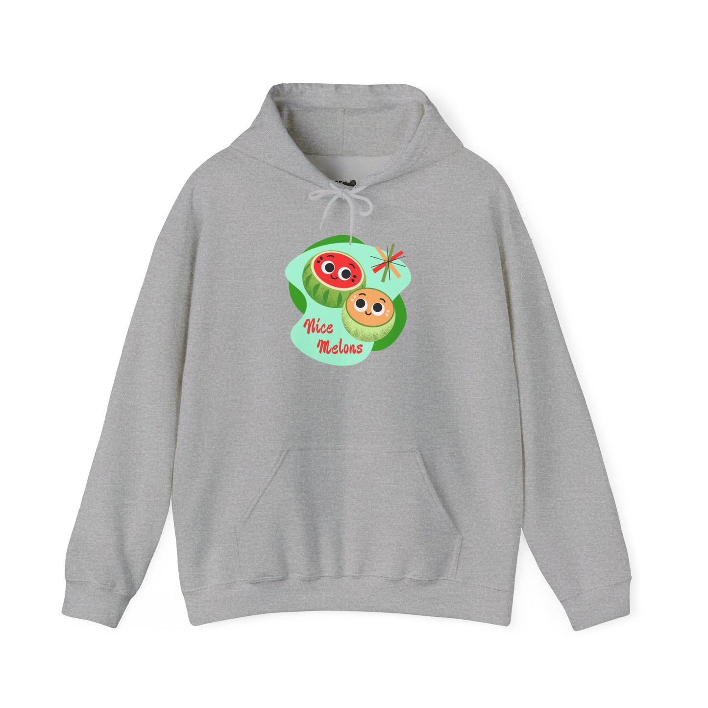 Cute Retro Fruit Hoodie for Friends, Cozy Unisex Pullover, Funny Casual Wear, Gift for Fruit Lovers