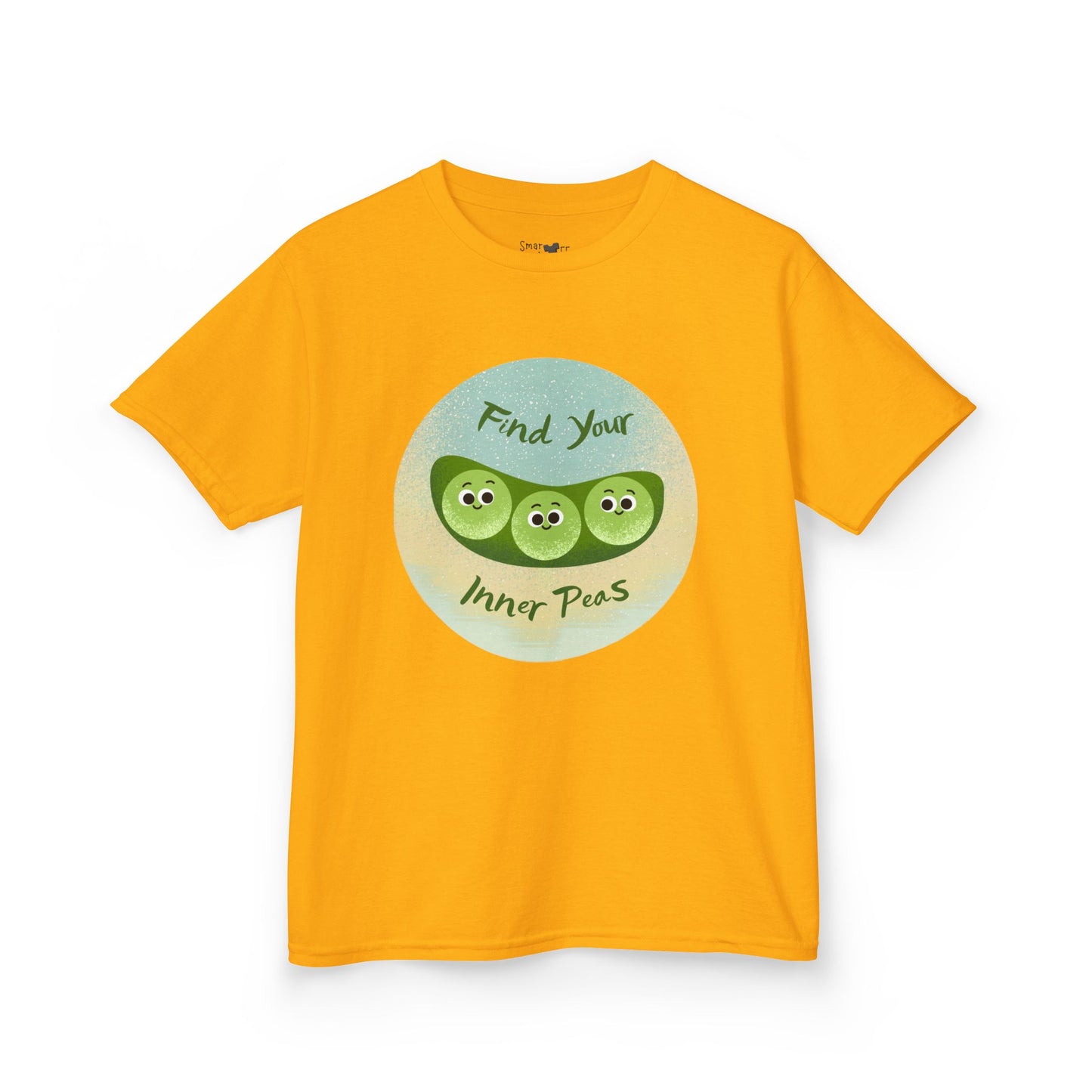 Kids Shirt with 'Find Your Inner Peas' Design, Fun & Relaxed Wear for Playtime, Perfect Gift for Kids, Summer Outfits, Funny Gift Idea