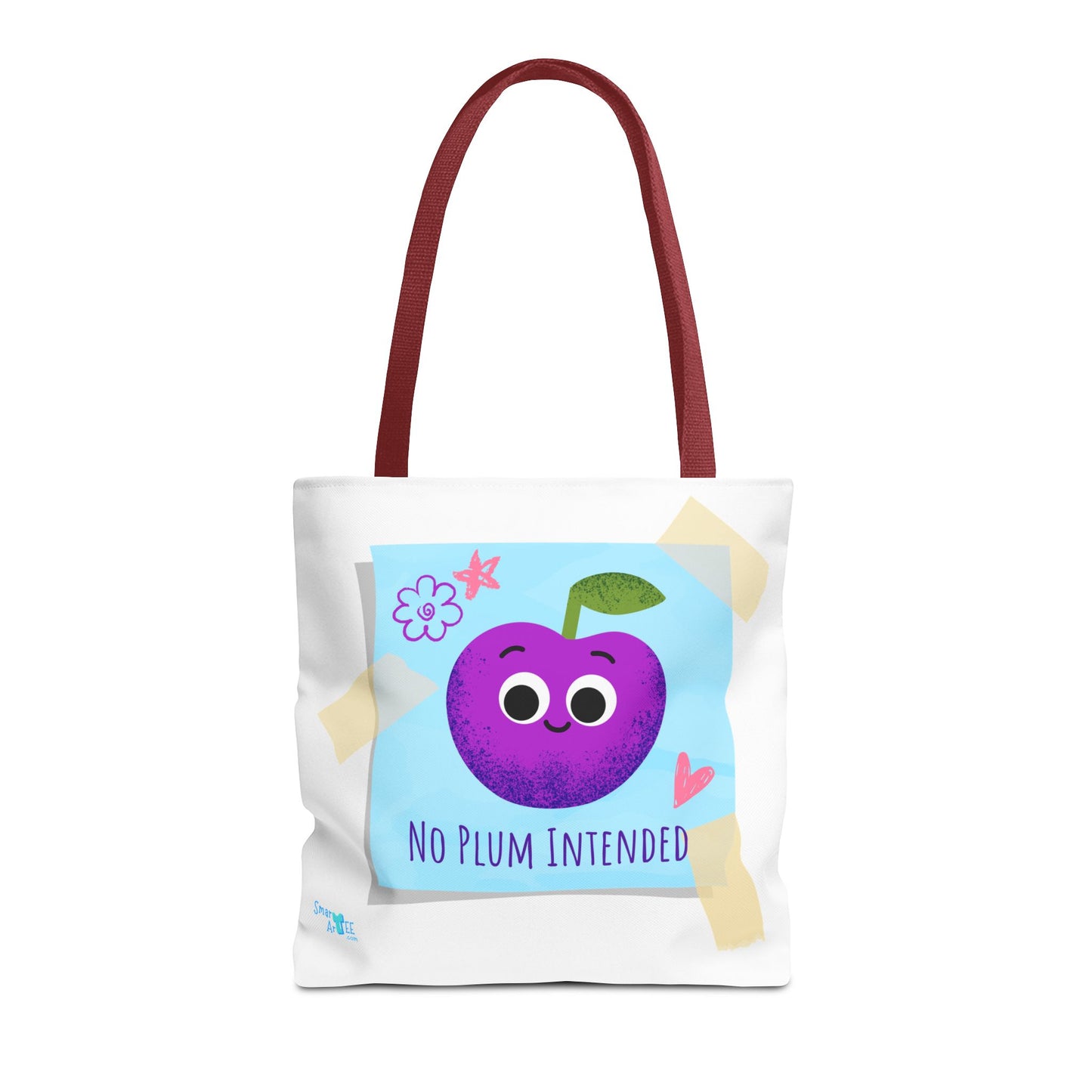 Cute 'No Plum Intended' Tote Bag | Perfect for Groceries, Beach Days, Shopping, Gifts, & Everyday Use