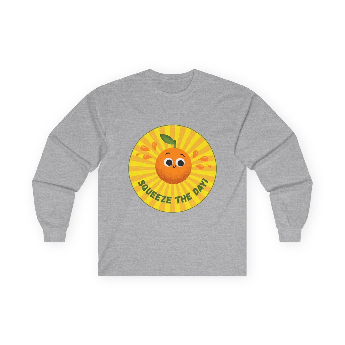 Sunny Vibes Long Sleeve Tees, Unisex Cotton Shirt, Fun Casual Wear, Gift for Fruit Lovers, Summer Style, Weekend Outfit