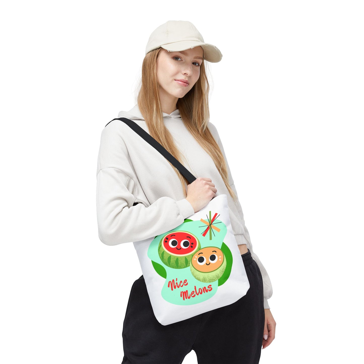 Cute Fruit Tote Bag, Nice Melons Design, Summer Essentials, Grocery Shopping, Beach Day, Gift for Fruit Lovers