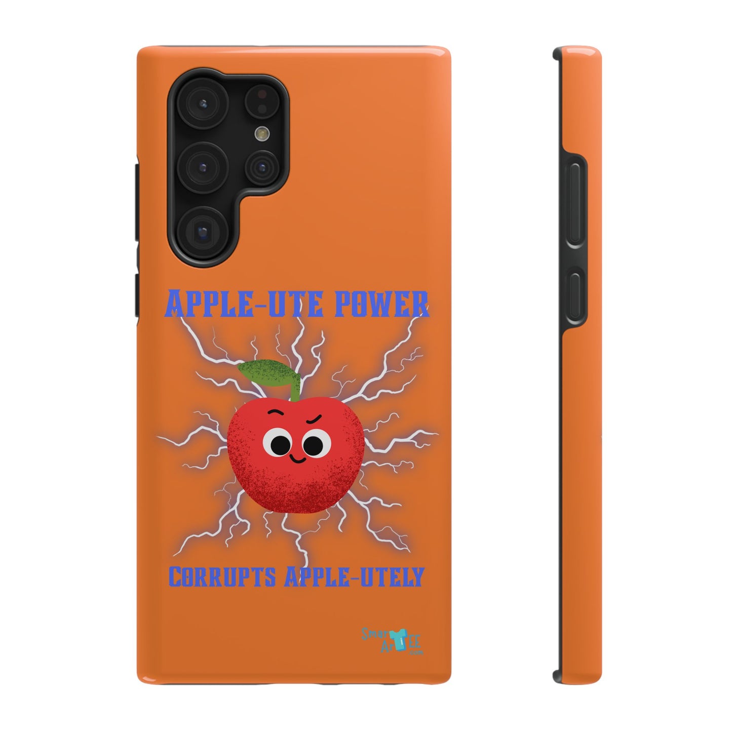 Impact-Resistant Phone Case with Apple Power Design, Cute Phone Protector, Funky Gift for Teens, Fun Accessory, Vibrant Tech Case