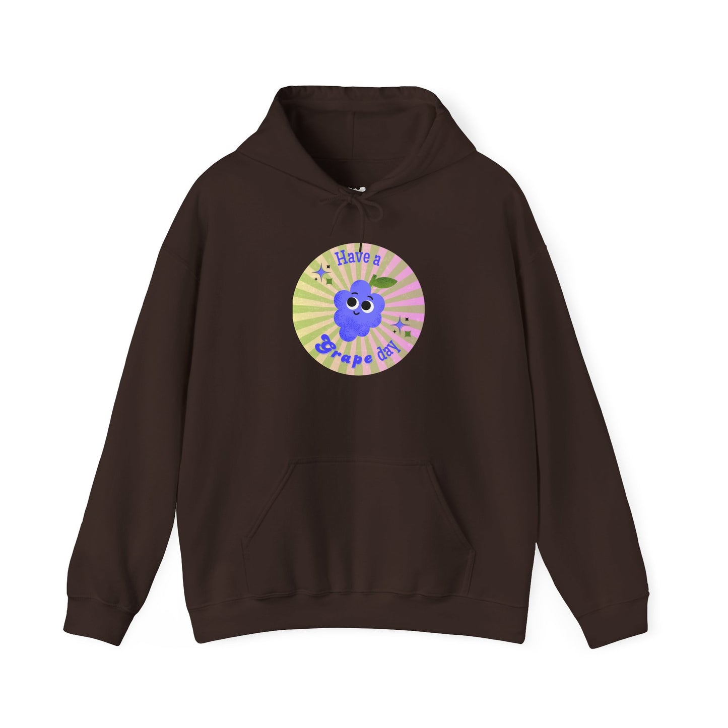 Cheerful Graphic Hoodie, Fun Casual Wear, Gift for Friends, Birthday, Cozy Apparel, Everyday Comfort