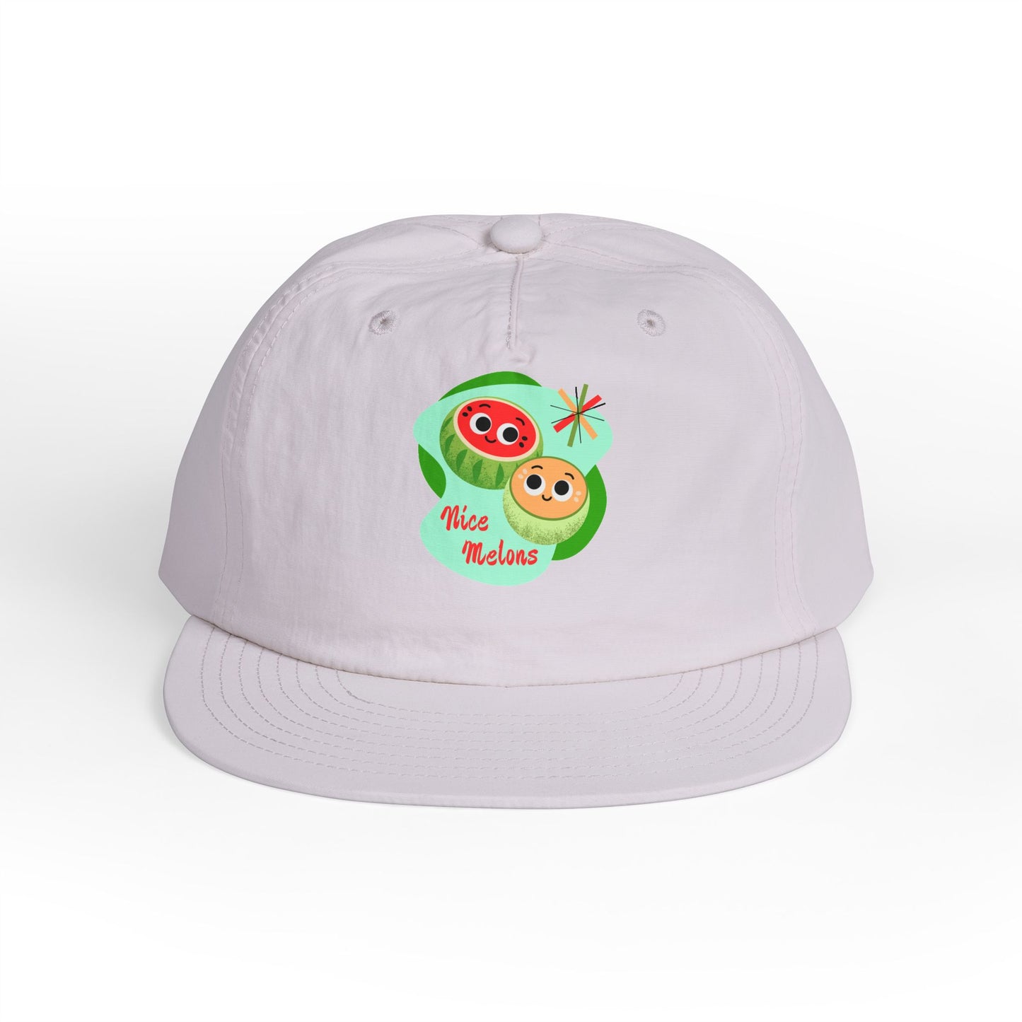 Cute Surf Cap, Summer Hat, Beach Cap, Funny Cap, Gift for Surfers, Nice Melons Graphic