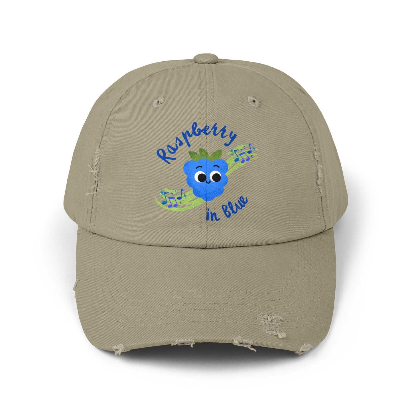 Whimsical Musical Pun Distressed Cap, Fun Hats for Casual Outings, Unisex Accessory, Perfect Gift for Birthdays, Festivals, and Summer Events