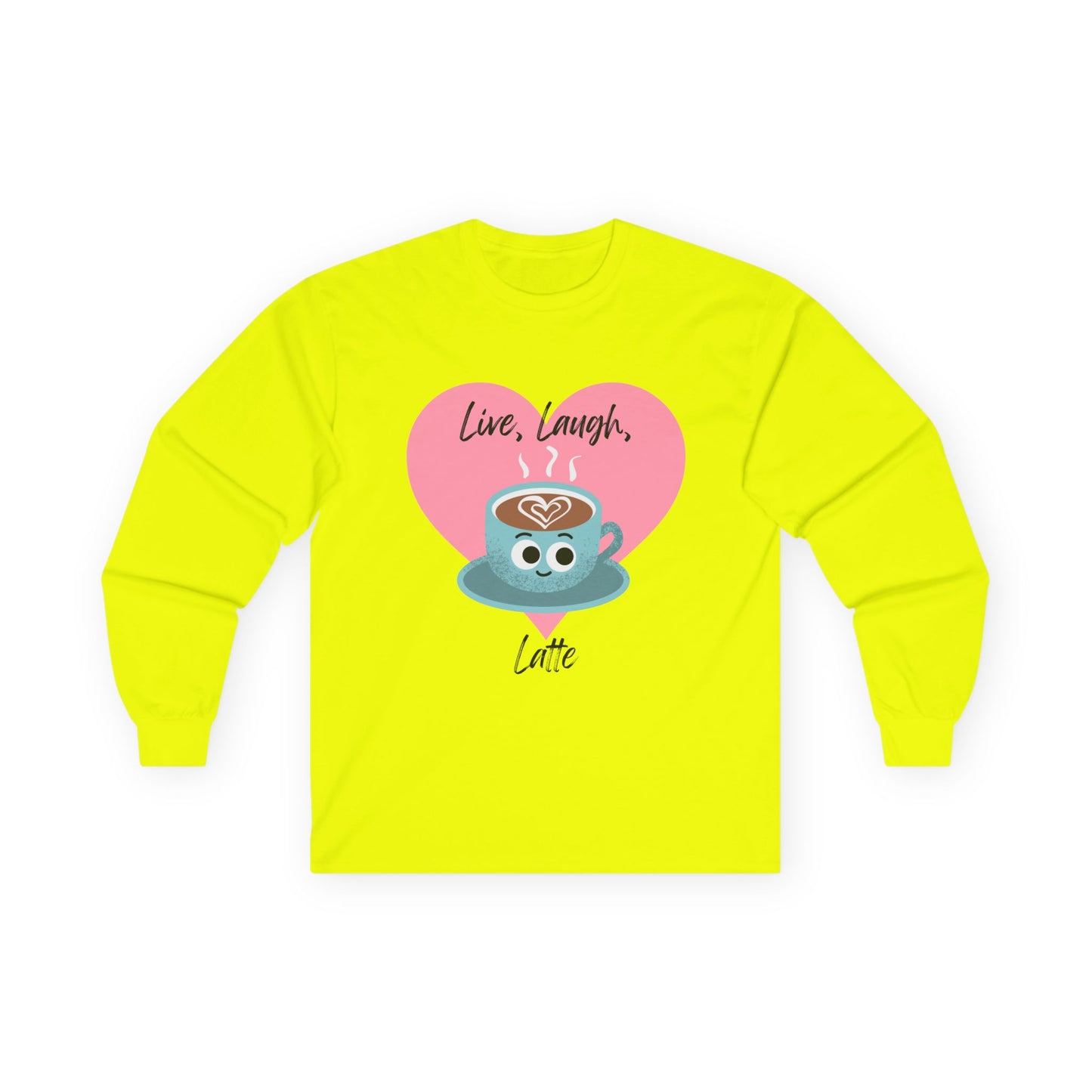 Cute Coffee Lover Long Sleeve Tees, Funny Latte Shirt, Gift for Baristas, Coffee Addict Apparel, Cozy Morning Vibe