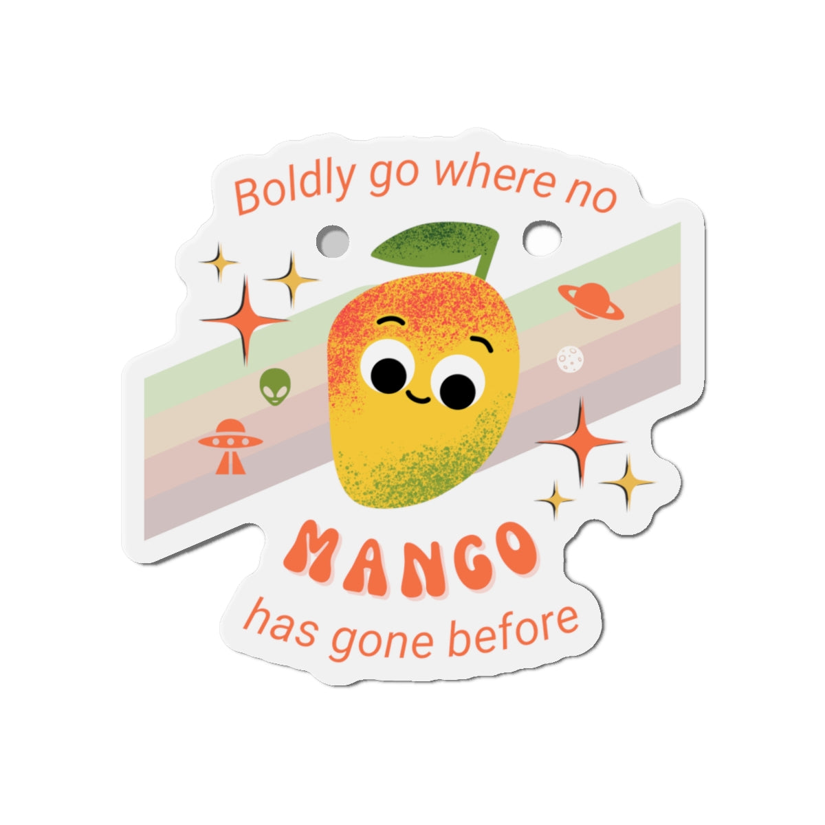Mango Die-Cut Magnets, Fun Kitchen Decor, Cute Gift for Fruit Lovers, Quirky Refrigerator Magnets, Playful Home Accents