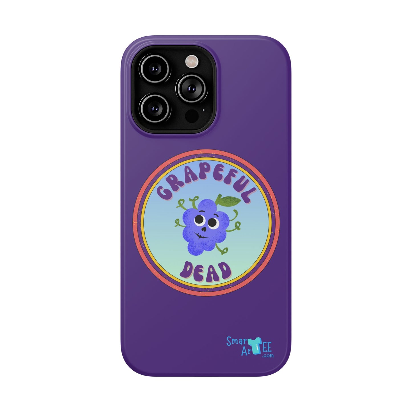 Whimsical Phone Case Featuring Grapeful Dead Design, Unique Protective Cover, Gift for Music Lovers, Fun Accessory for Festivals