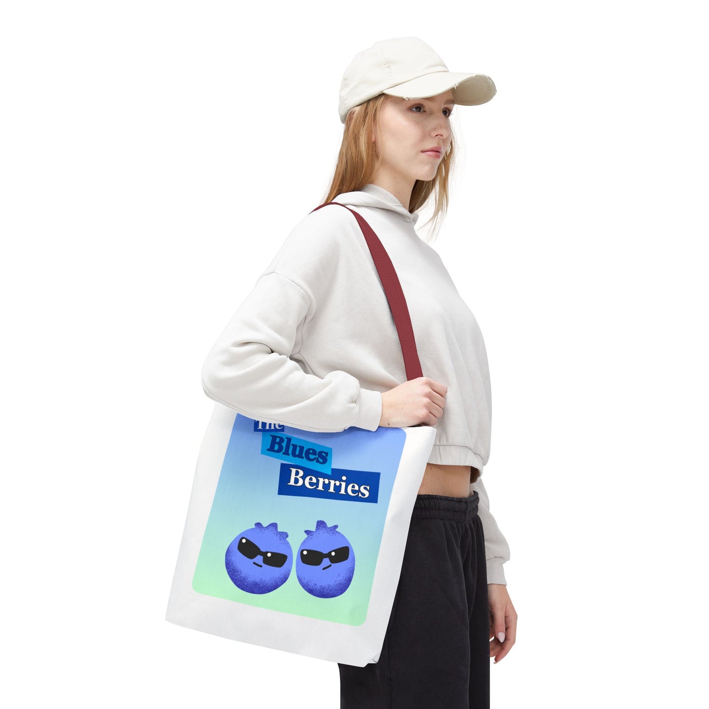 Sassy Blues Berries Tote Bag | Fun Berry Art, Grocery Shopping, Beach Day, Gift for Berry Lovers, Eco-Friendly Bag