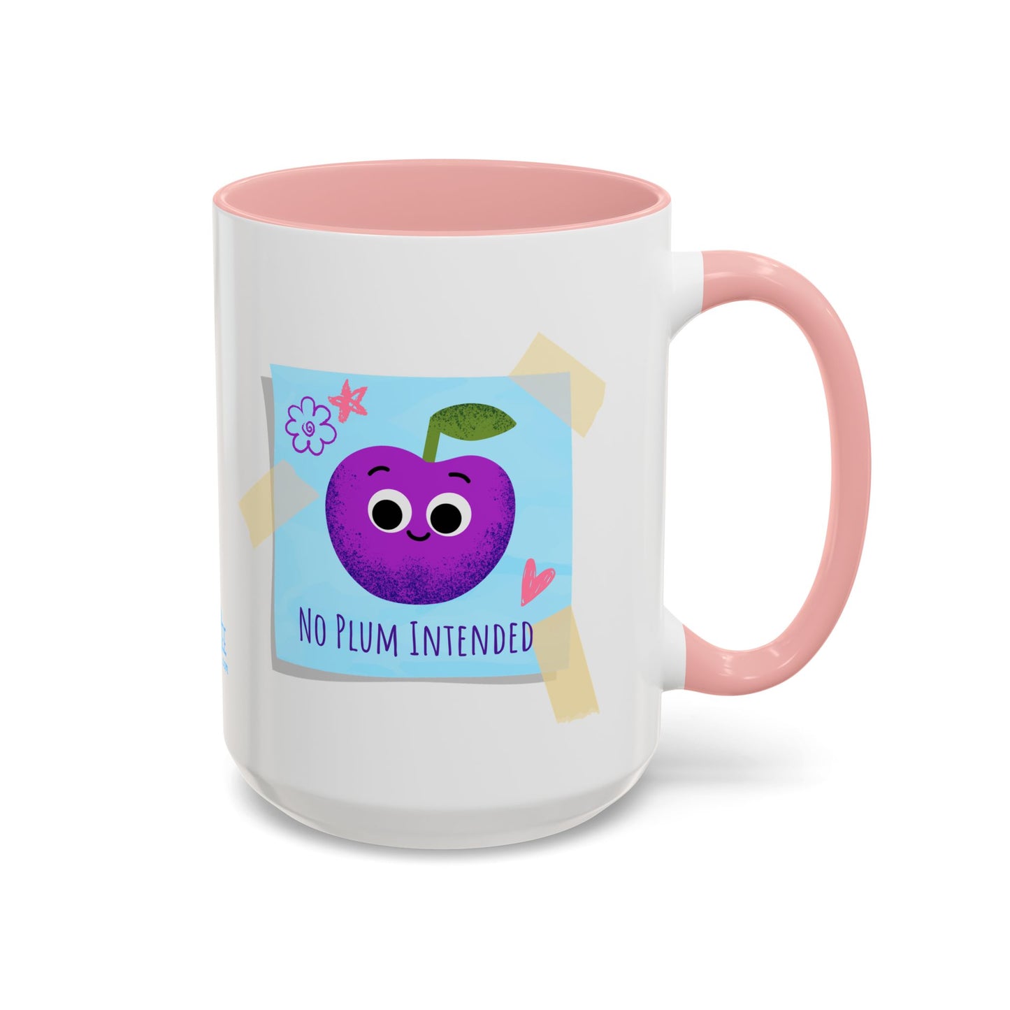 Playful Plum Coffee Mug, Cute Gift for Teachers, Friends, Humor Mug, Fun Kitchen Decor, Unique Cup for Any Occasion