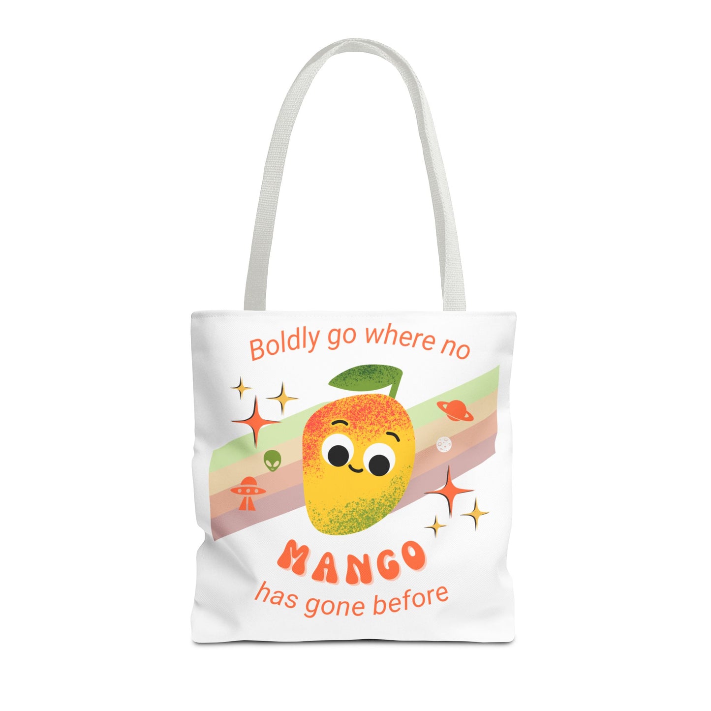 Playful Mango Tote Bag - Fun Fruit Carryall, Eco-Friendly Shopping Bag, Cute Beach Tote, Travel Bag, Gift for Fruit Lovers