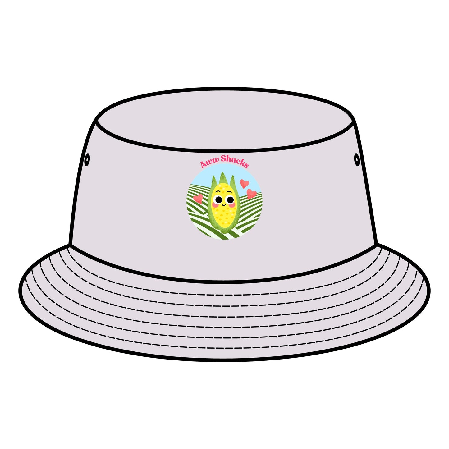 Cute Corn Character Bucket Hat, Summer Sun Hats, Funny Gift for Farmers and Gardeners, Gardening Accessory, Cute Outdoor Hat