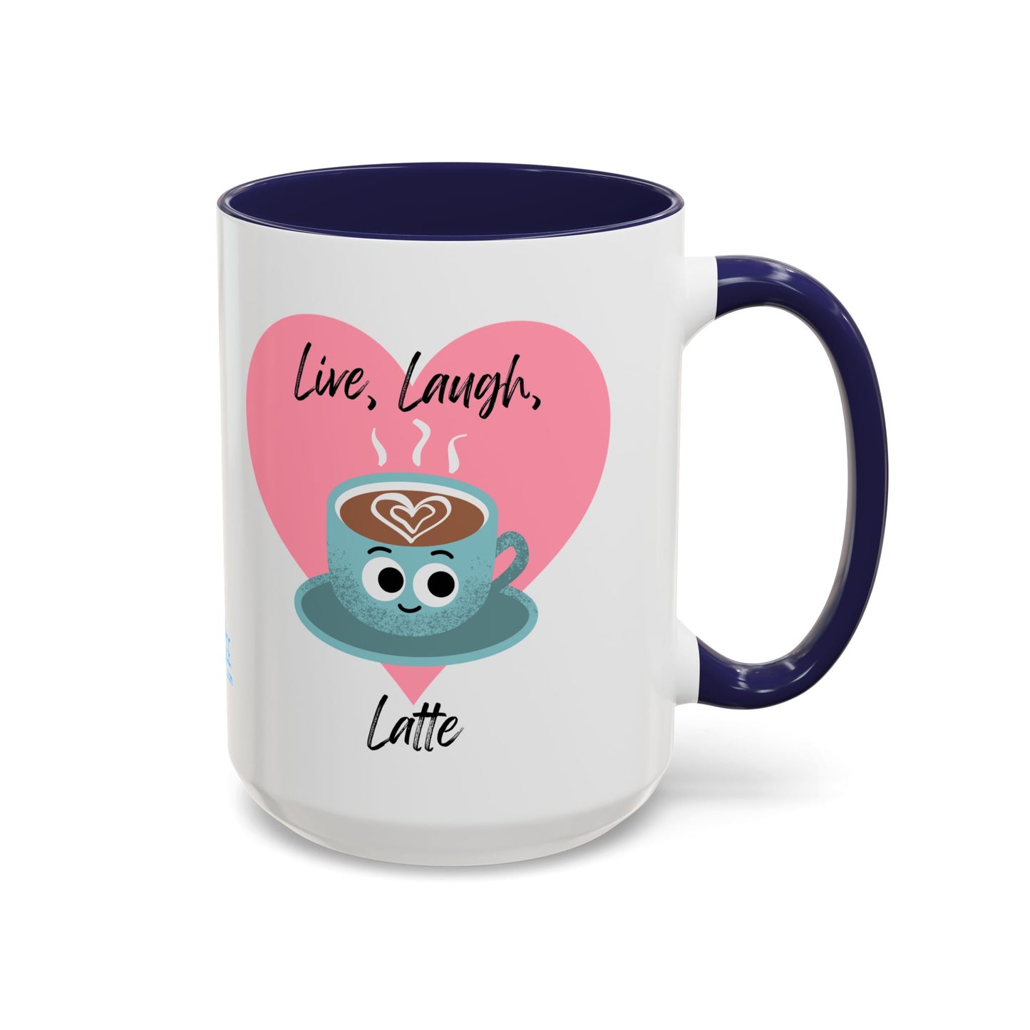 Live Laugh Latte Coffee Mug | Cute Mug, Funny Gift, Hot Beverage Cup, Coffee Lover Gift, Heartwarming Decor