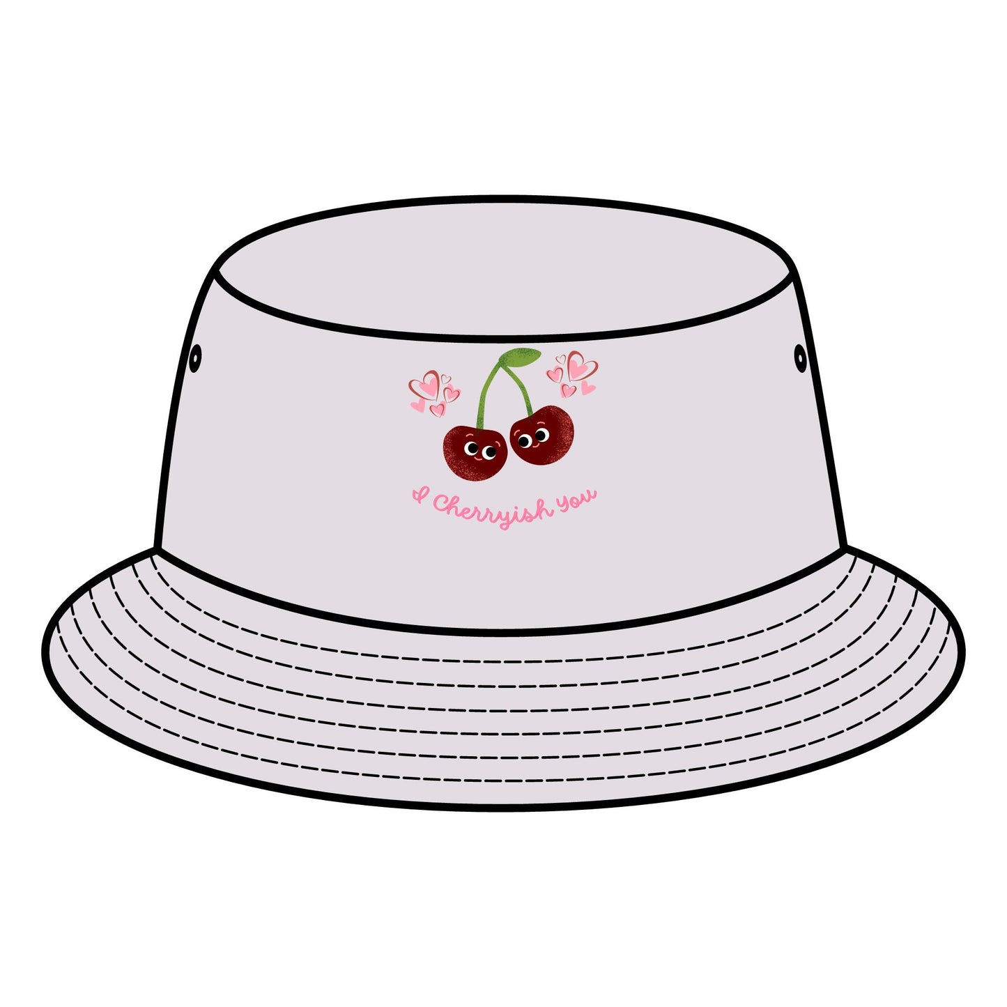 Cute Cherry Bucket Hat - Fun Summer Accessory, Gift for Friends, Outdoor Festivals, Trendy Fashion, Cute Beach Hats