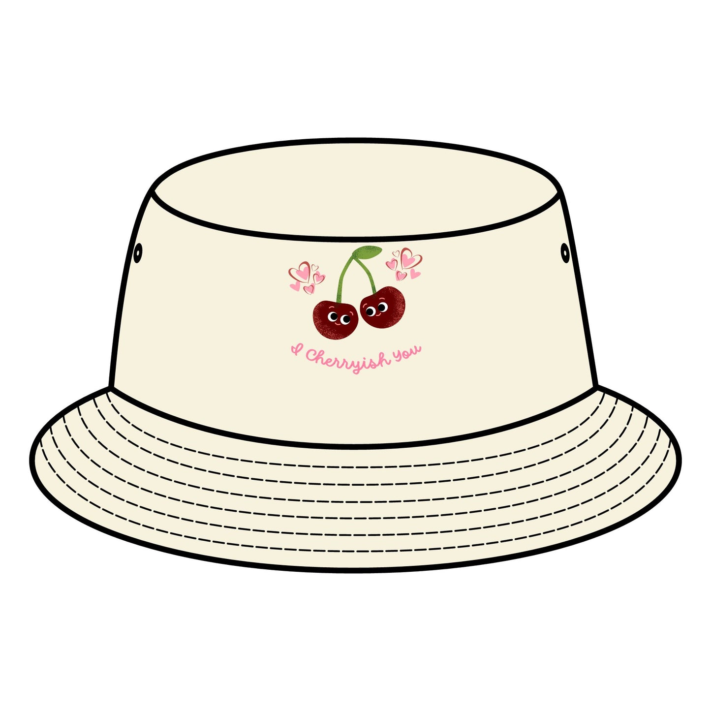 Cute Cherry Bucket Hat - Fun Summer Accessory, Gift for Friends, Outdoor Festivals, Trendy Fashion, Cute Beach Hats