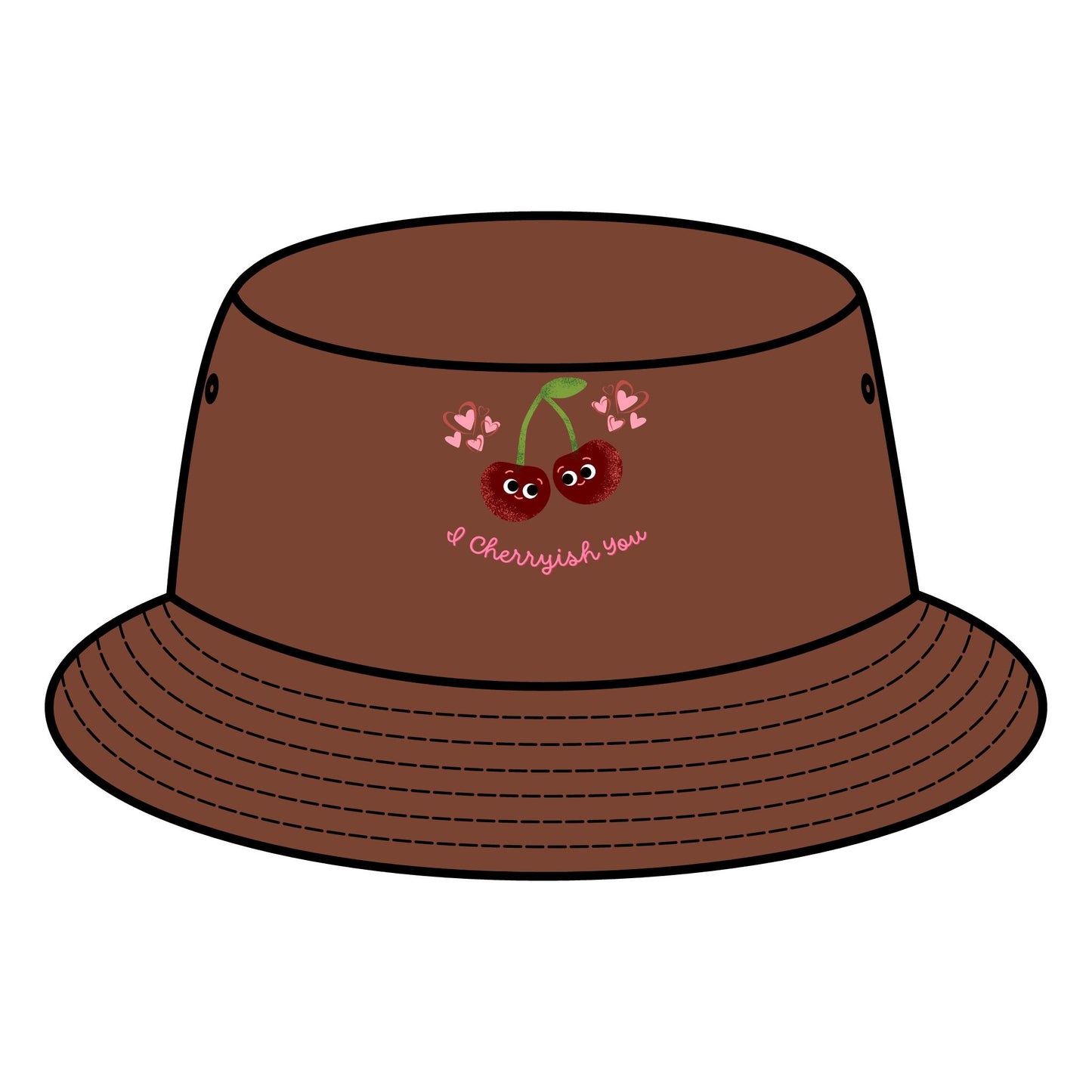 Cute Cherry Bucket Hat - Fun Summer Accessory, Gift for Friends, Outdoor Festivals, Trendy Fashion, Cute Beach Hats