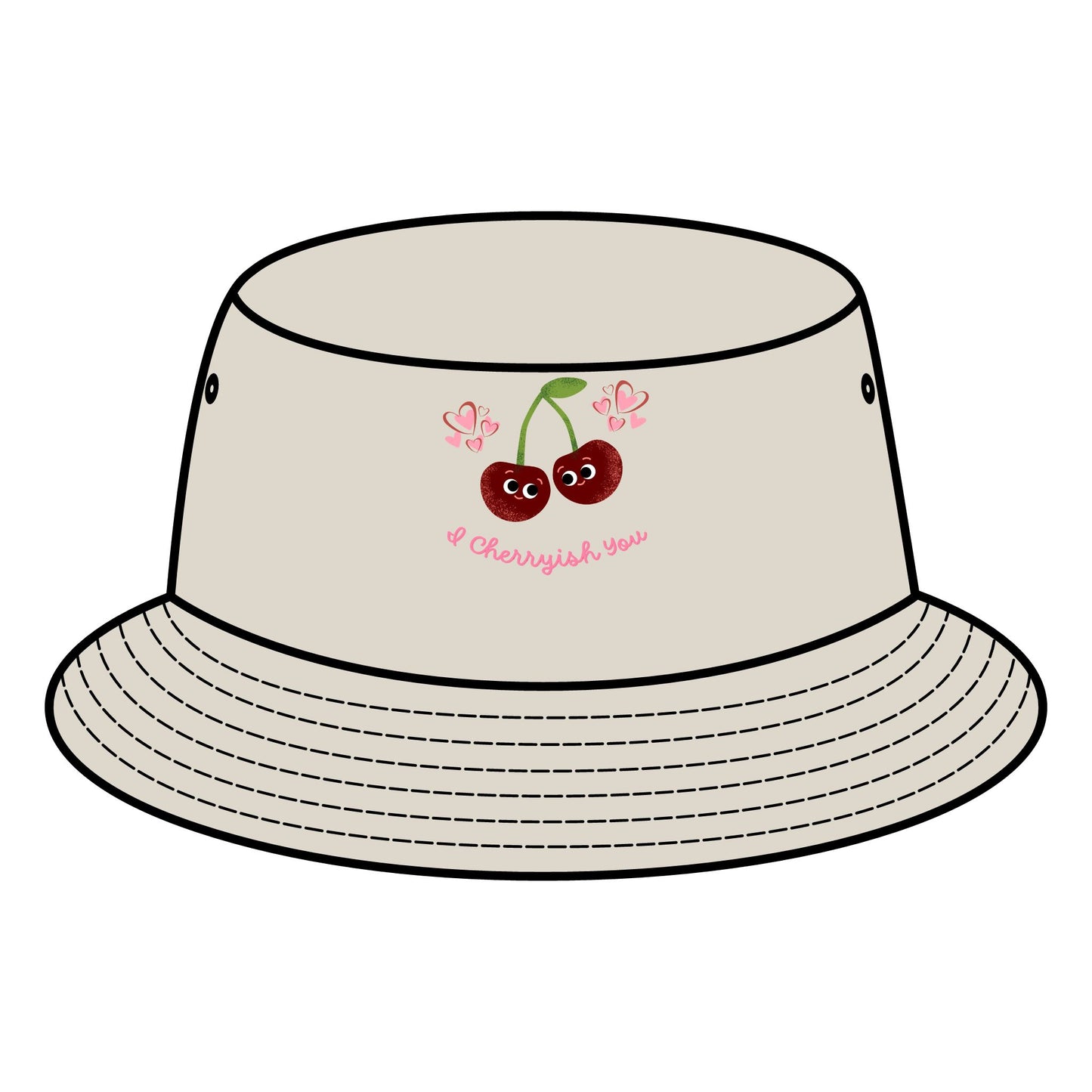 Cute Cherry Bucket Hat - Fun Summer Accessory, Gift for Friends, Outdoor Festivals, Trendy Fashion, Cute Beach Hats