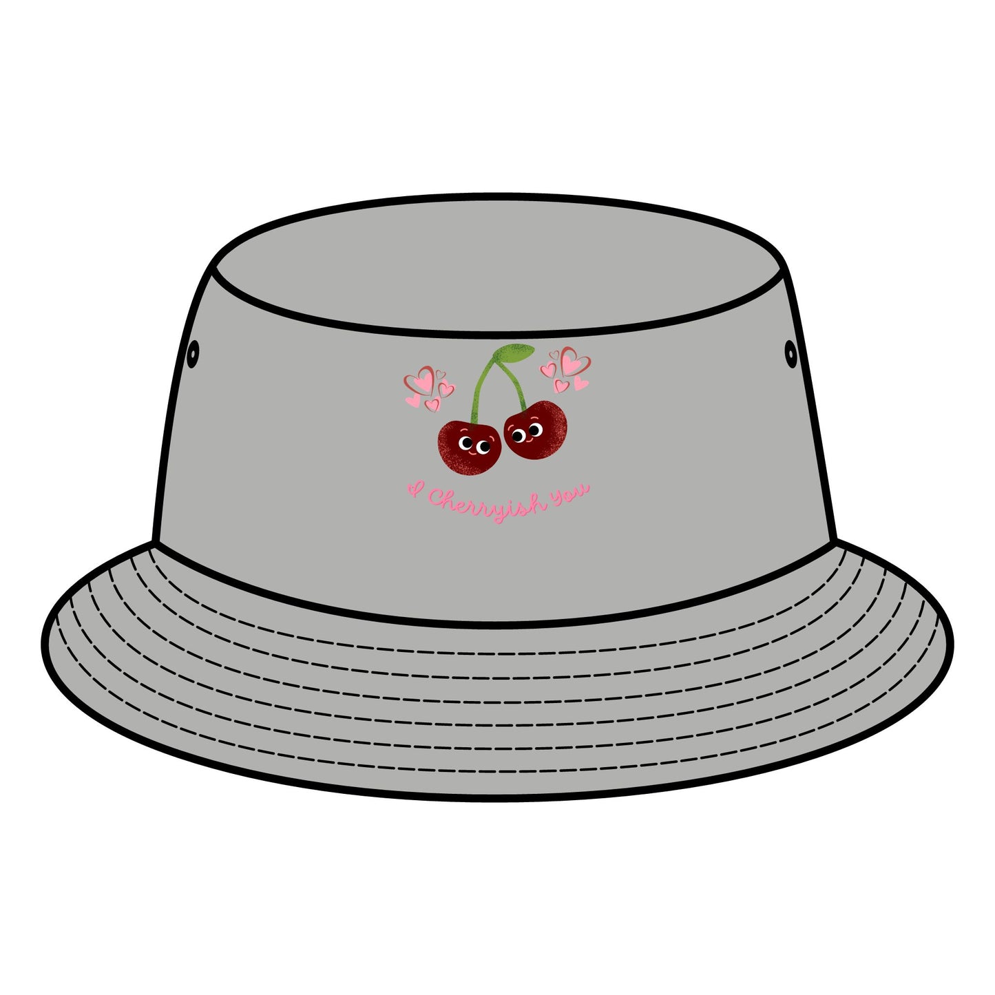 Cute Cherry Bucket Hat - Fun Summer Accessory, Gift for Friends, Outdoor Festivals, Trendy Fashion, Cute Beach Hats