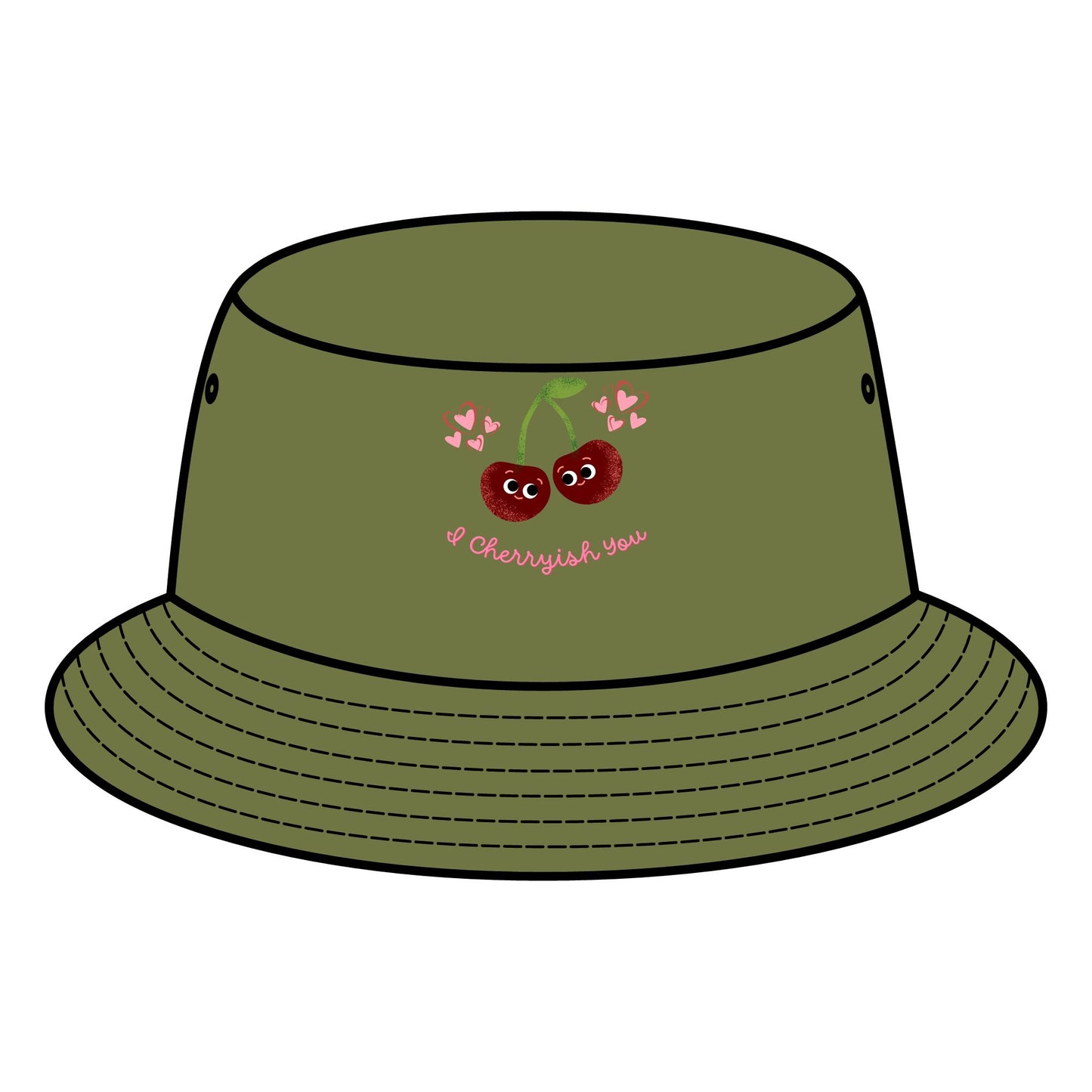 Cute Cherry Bucket Hat - Fun Summer Accessory, Gift for Friends, Outdoor Festivals, Trendy Fashion, Cute Beach Hats