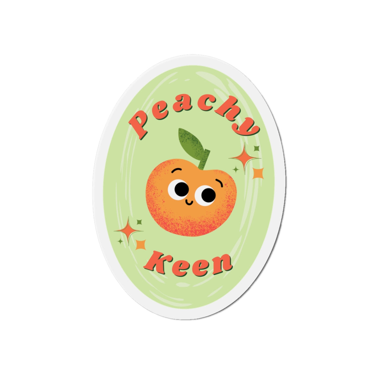 Peachy Keen Die-Cut Magnets – Cute Fruit Decorative Magnets for Home, Kitchen, Gifts, Refrigerator, Stickers