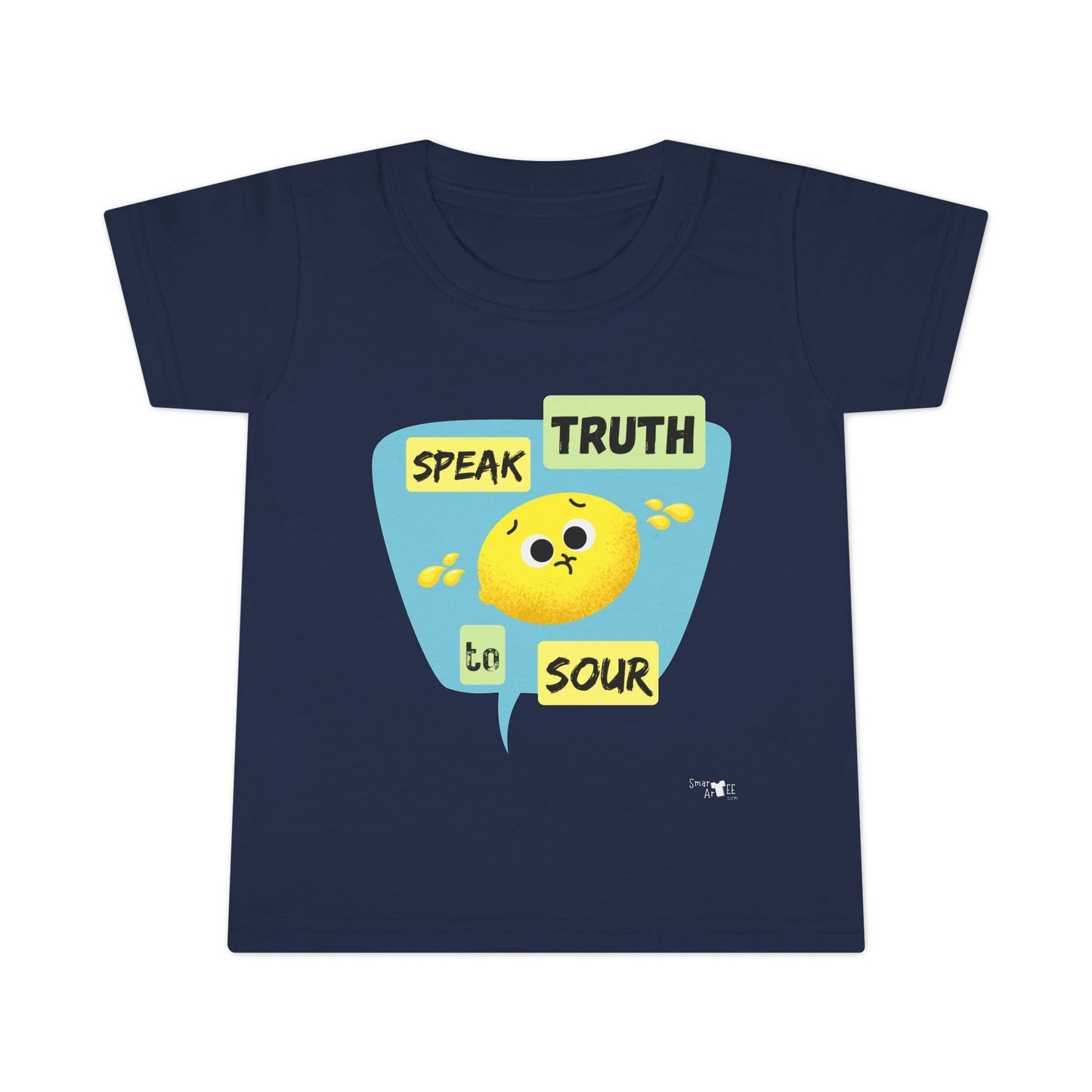 Adorable Toddler Shirt - 'Speak Truth to Sour' Graphic Pun Tee, Cute Kids Gift, Birthday Outfit, Playtime Apparel, Funny Kids Shirt