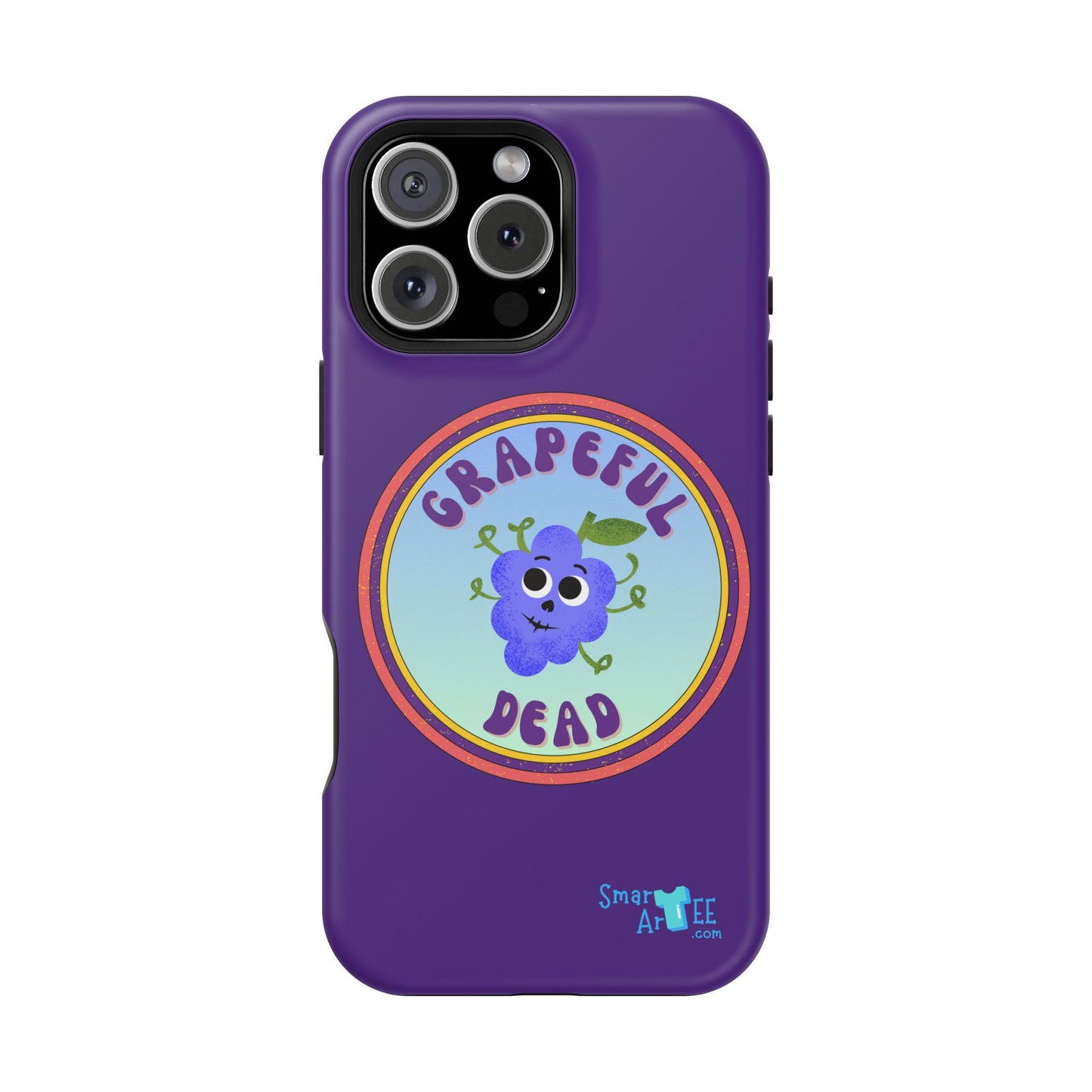 Whimsical Phone Case Featuring Grapeful Dead Design, Unique Protective Cover, Gift for Music Lovers, Fun Accessory for Festivals