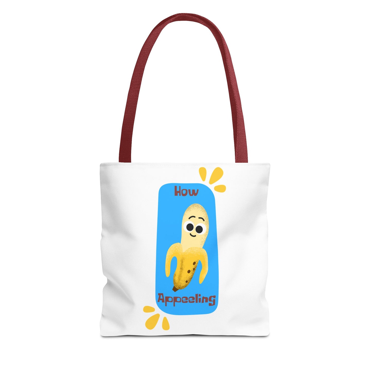 Fun Banana Tote Bag, Cute Shopping Bag, Novelty Bag, Gift for Fruit Lovers, How Appealing Bag, Eco-Friendly Tote
