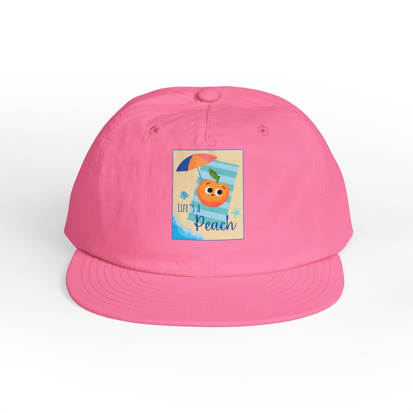 Life's a Beach Pun Surf Cap - Fun Beach Hat, Summer Accessory, Gift for Surfers, Cute Vacation Cap, Beach-Themed Apparel