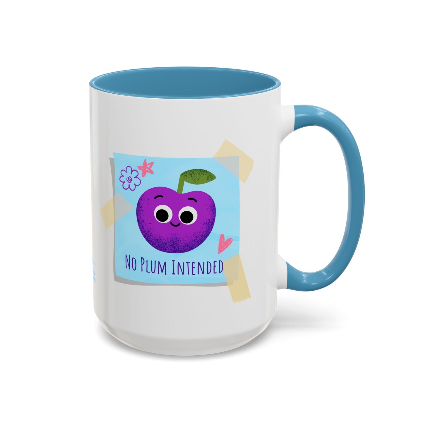 Playful Plum Coffee Mug, Cute Gift for Teachers, Friends, Humor Mug, Fun Kitchen Decor, Unique Cup for Any Occasion