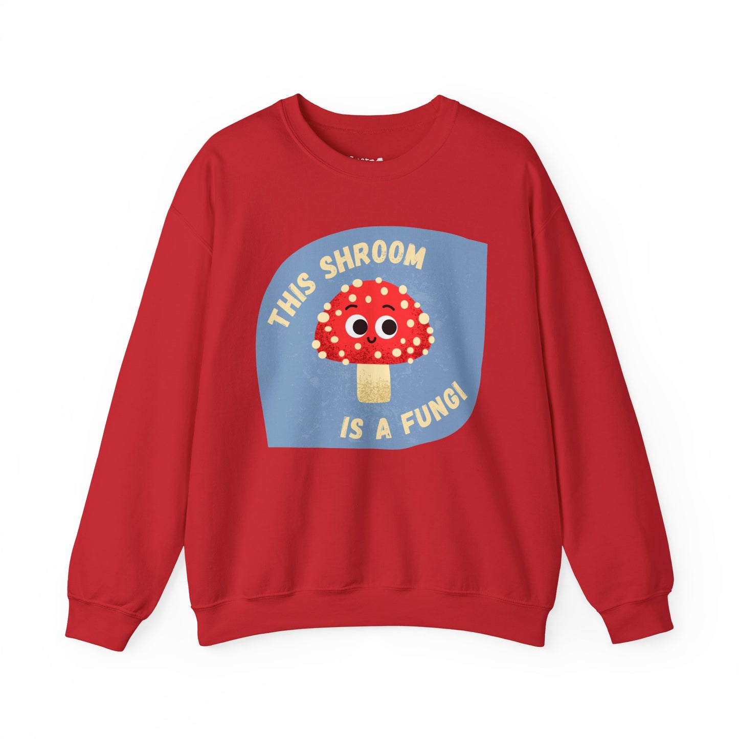 Crewneck Sweatshirt - This Shroom is a Fungi Whimsical Pun, Great Gift Idea, Funny Vegetable Sweatshirt, Relaxed Style