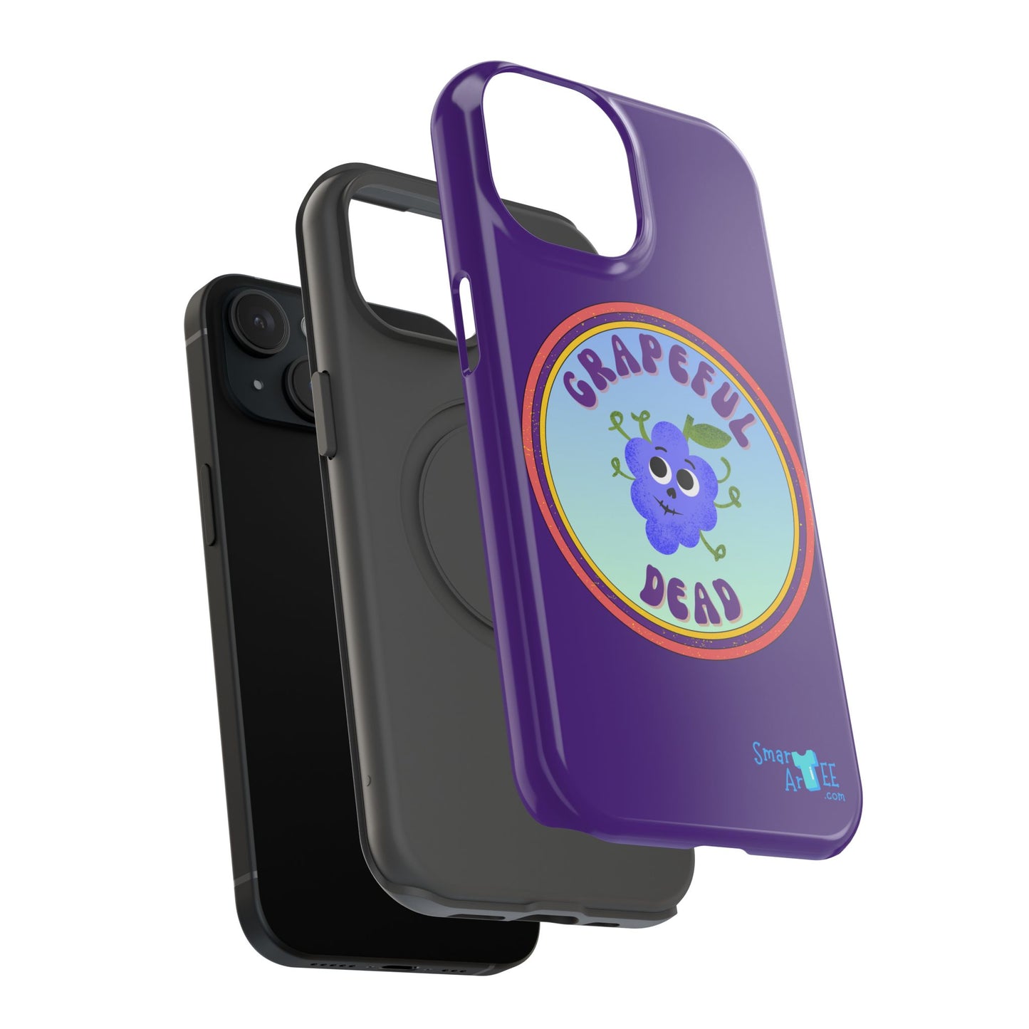 Whimsical Phone Case Featuring Grapeful Dead Design, Unique Protective Cover, Gift for Music Lovers, Fun Accessory for Festivals