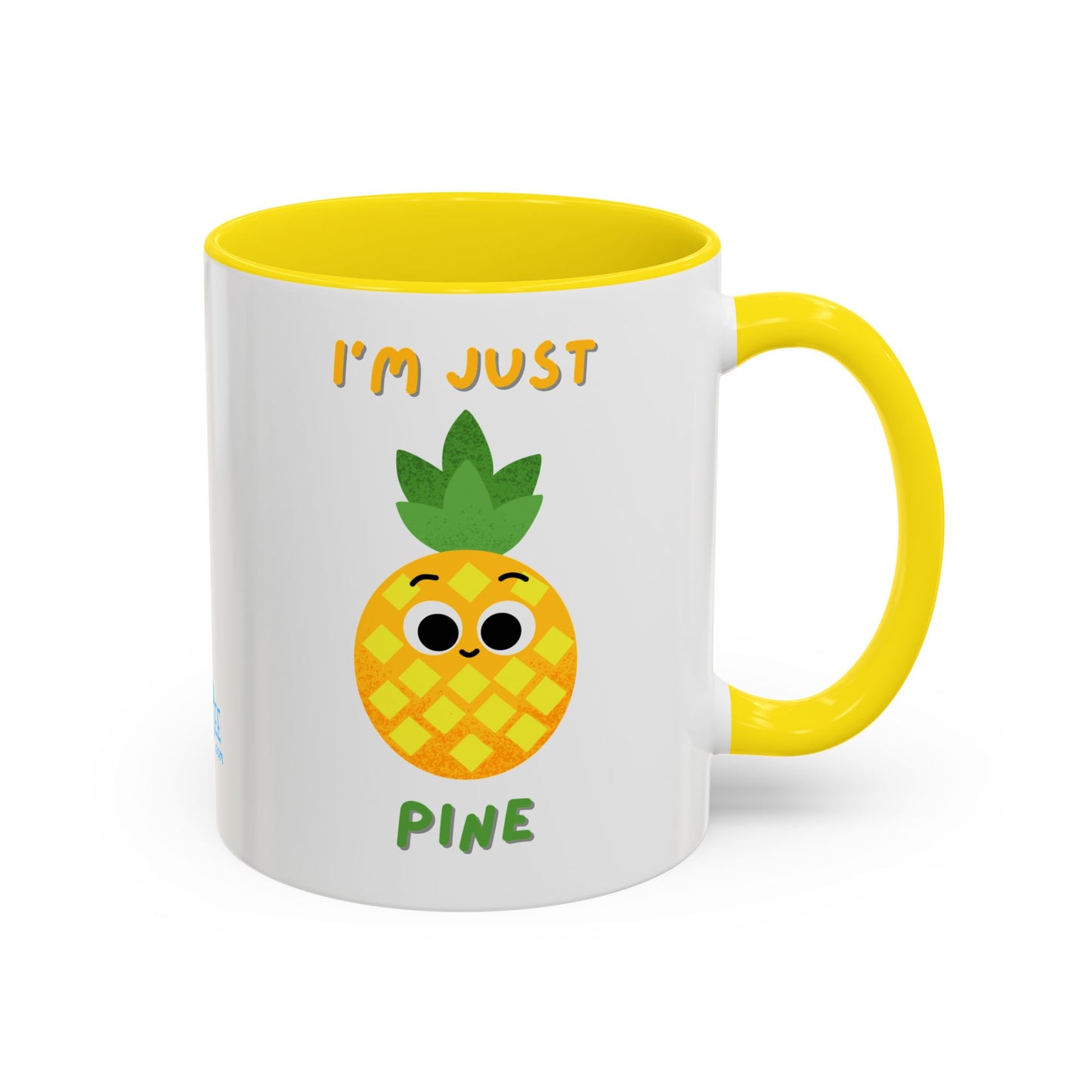 Cute Pineapple Accent Coffee Mug for Tropical Vibes, Gift for Fruit Lovers, Funny Mug, Kitchen Decor, Summer Beverage