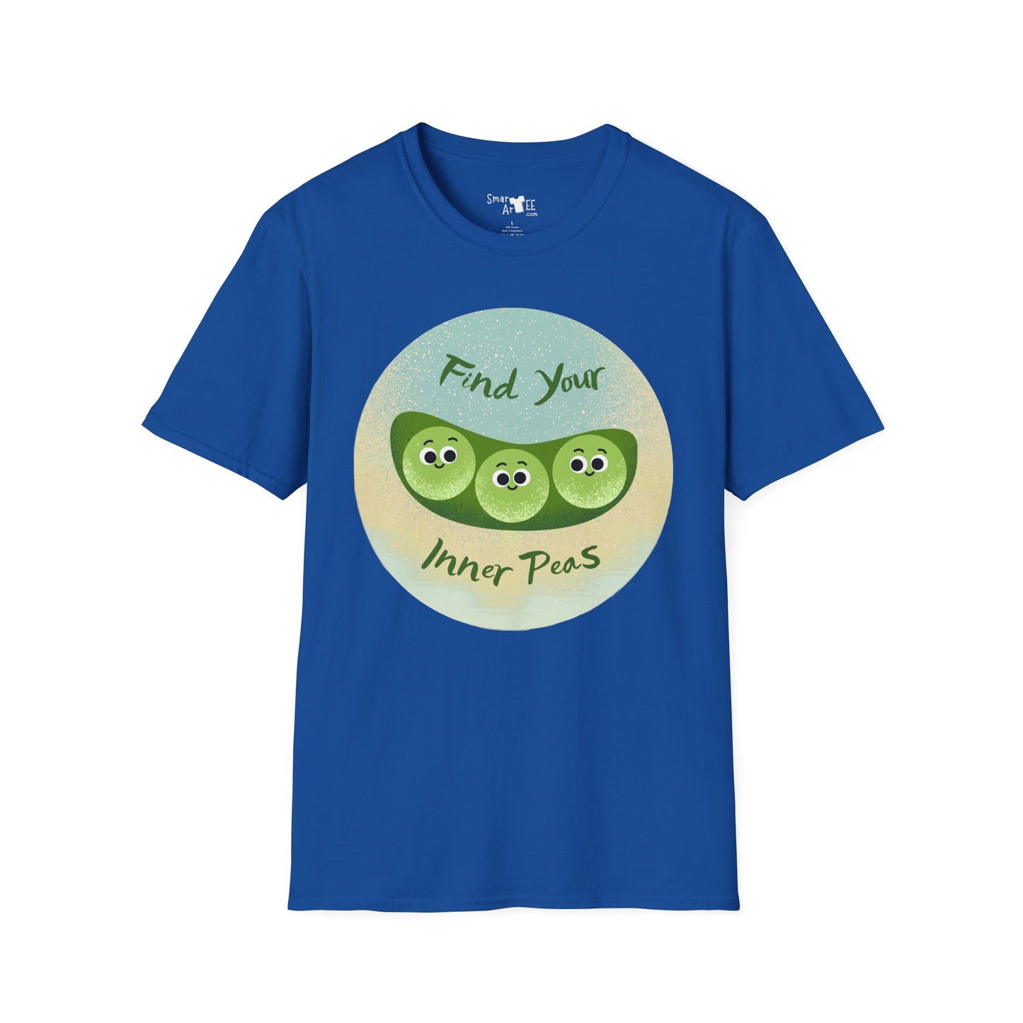 Find Your Inner Peas Unisex Softstyle T-Shirt, Fun Tee, Gift for Veggie Lovers, Cute Casual Wear, Plant-Based Humor Shirt