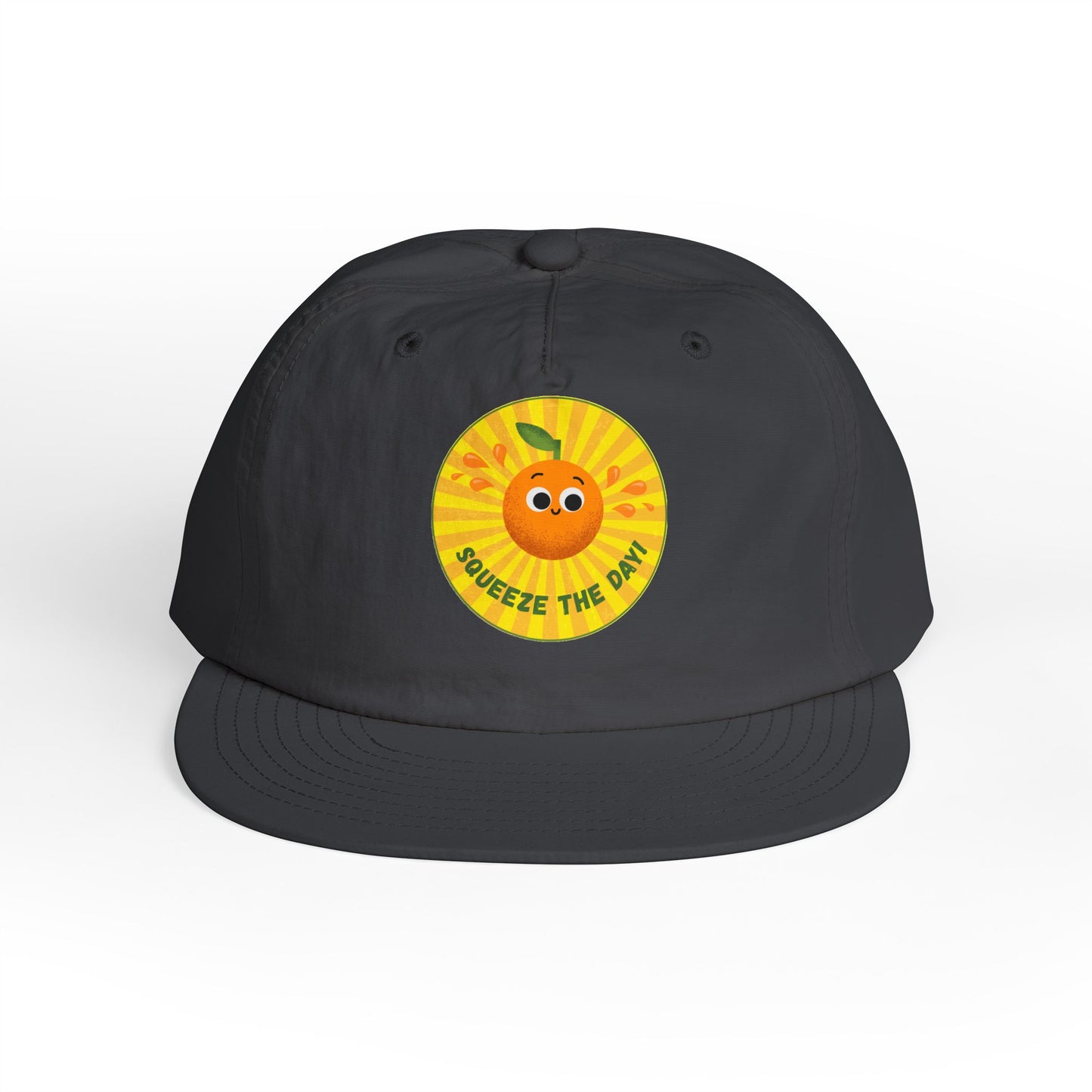 Squeeze the Day Surf Cap, Beach Hat, Summer Accessories, Bright Summer Vibes, Gift for Surfers, Fun Outdoor Gear