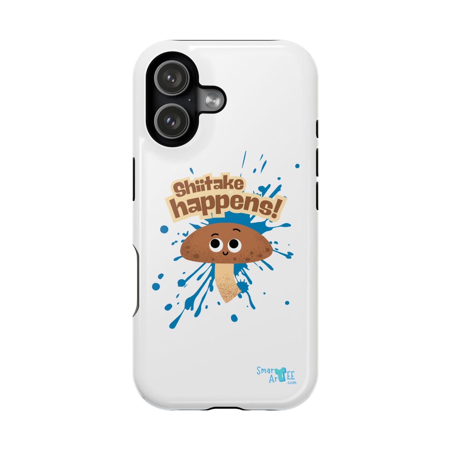 Shiitake Happens Phone Cases, Impact-Resistant Case, Funny Mushroom Case, Quirky Protection for Smartphone, Playful Accessory