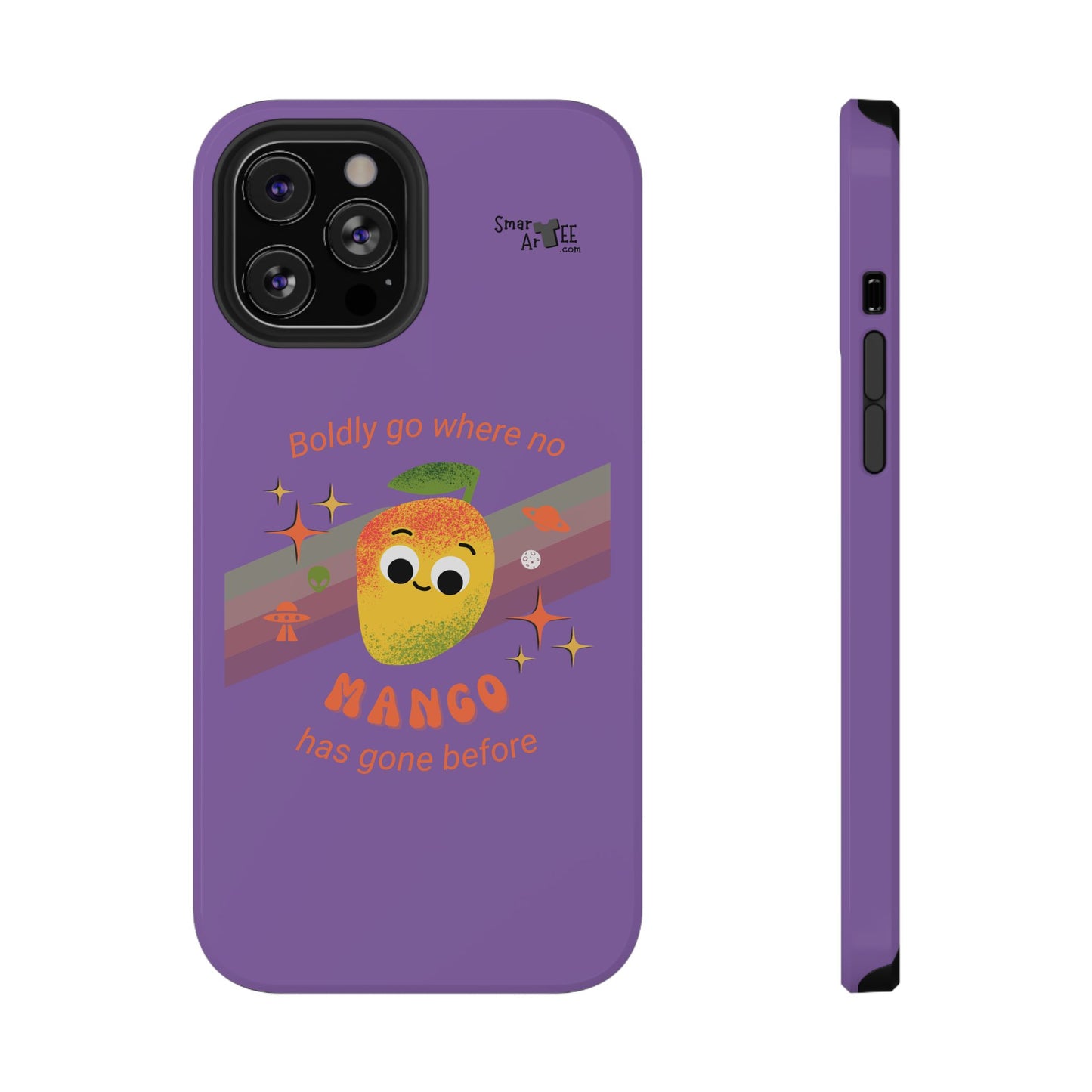 Star Trek Themed Mango Pun Phone Case, Impact-Resistant Case, Quirky Tech Accessory, Cute Phone Cover, Gift for Fruit Lovers