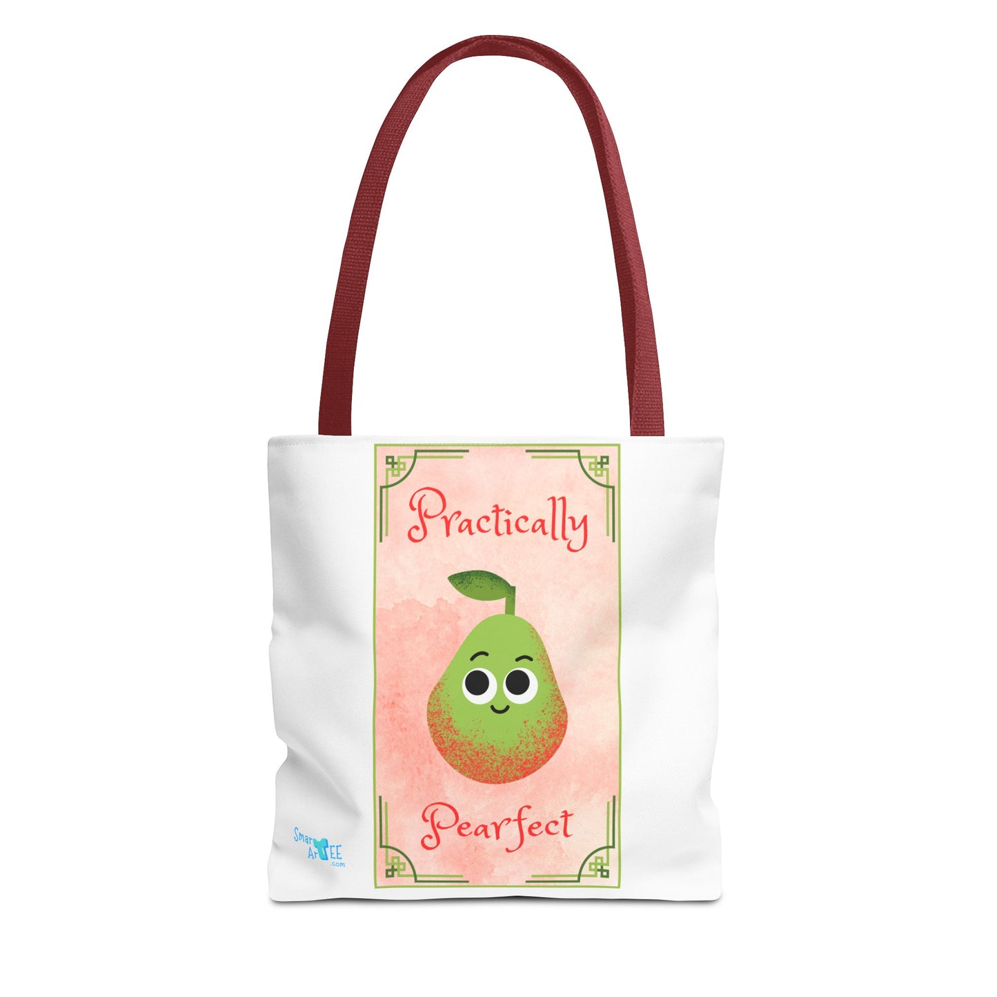 Whimsical Tote Bag - Practically Pearfeet, Cute Shopping Tote, Eco-Friendly Reusable Bag, Perfect Gift for Fruit Lovers, Summer Essential