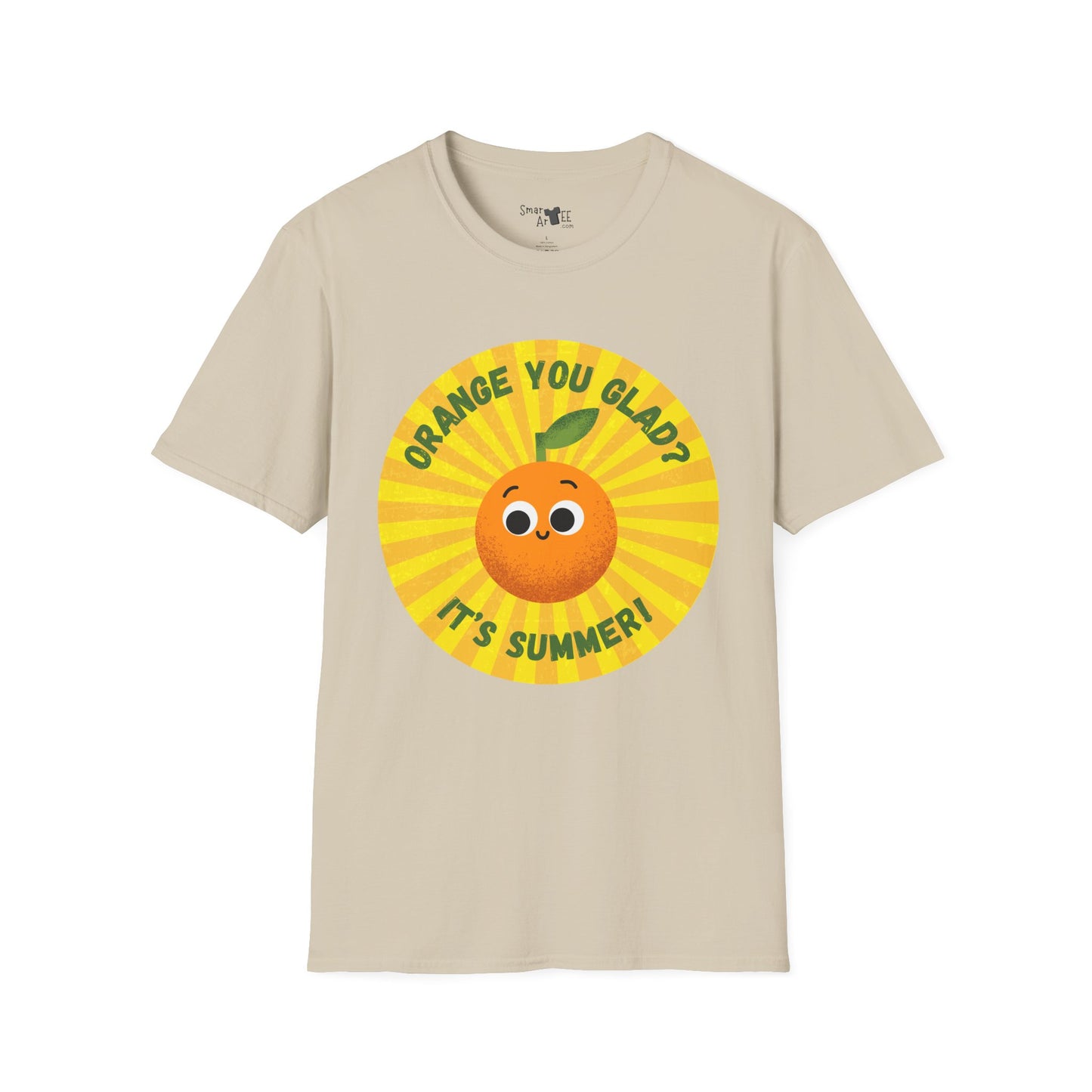 Summer Vibes T-Shirt - Fun Orange You Glad Design, Casual Tee, Gift for Kids, Family Gatherings, Seasonal Wear, Summer Celebrations