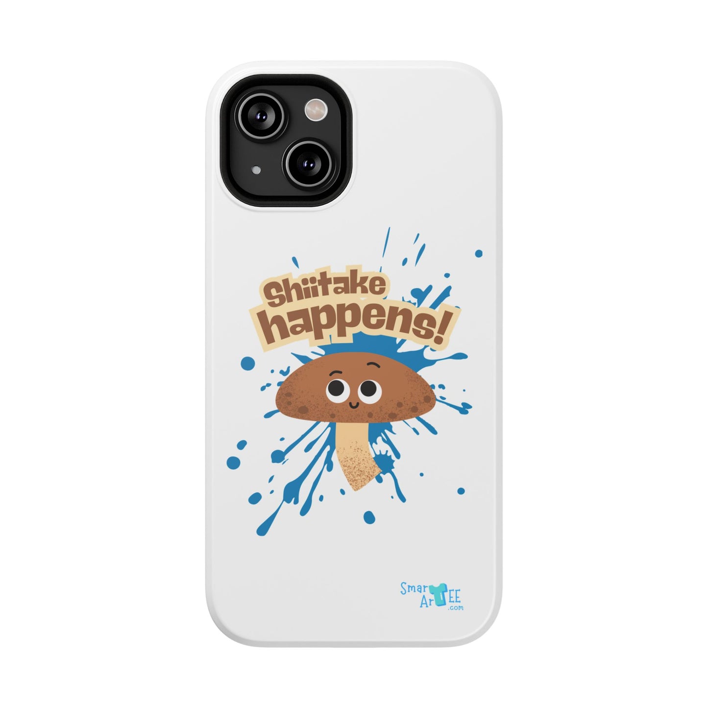 Shiitake Happens Phone Cases, Impact-Resistant Case, Funny Mushroom Case, Quirky Protection for Smartphone, Playful Accessory