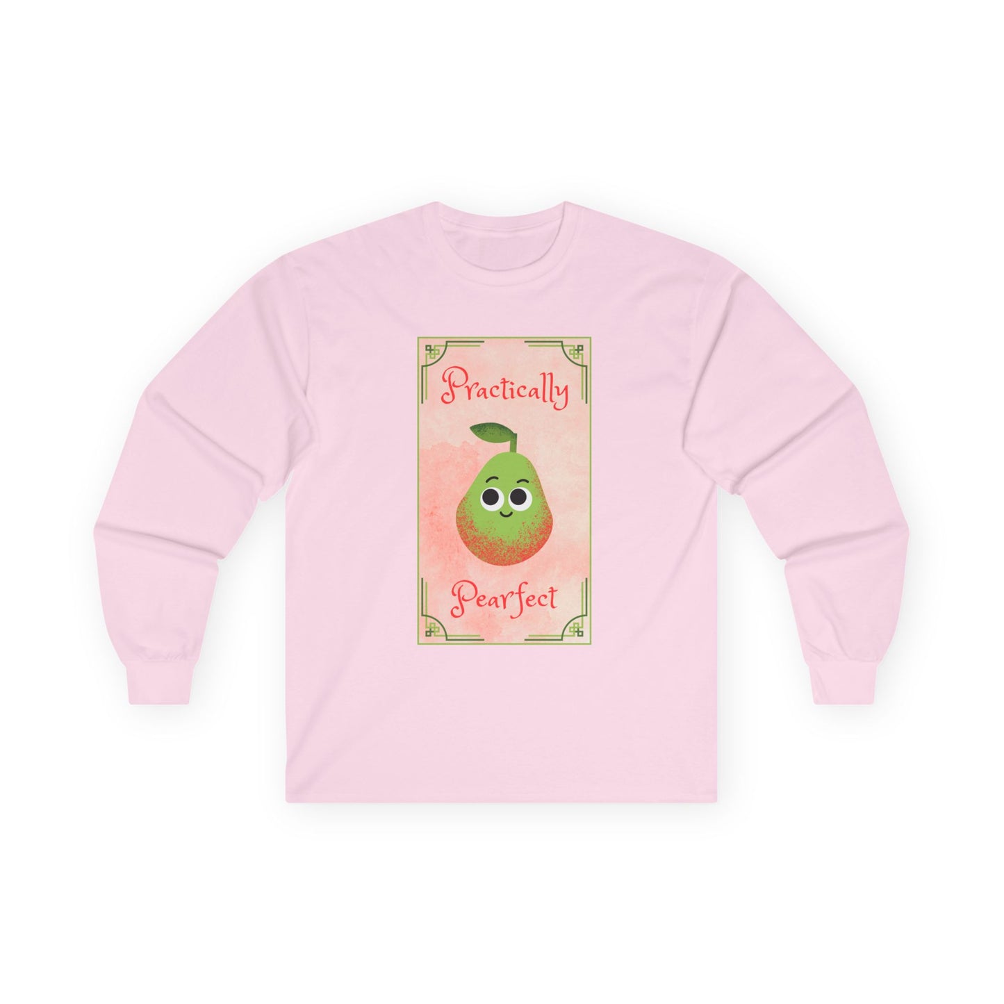 Cute Long Sleeve Tees - Practically Pear-fect Tee for Fruit Lovers, Fall, Gifts, Casual Wear, Summer Fun