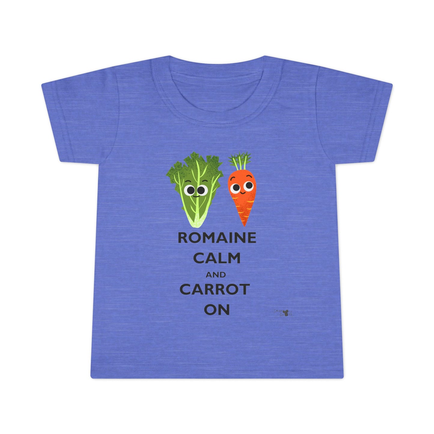 Cute Toddler Shirt with 'Romaine Calm and Carrot On' Design, Vegetable Humor Tee for Kids, Gift for Baby Showers & Birthdays