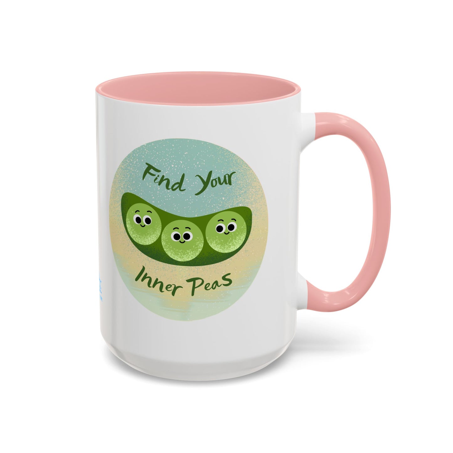 Find Your Inner Peas Coffee Mug - Fun Gift for Veggie Lovers, Cute Tea Cup, Green Peas Decor, Eco-Friendly Kitchenware, Whimsical Drinkware