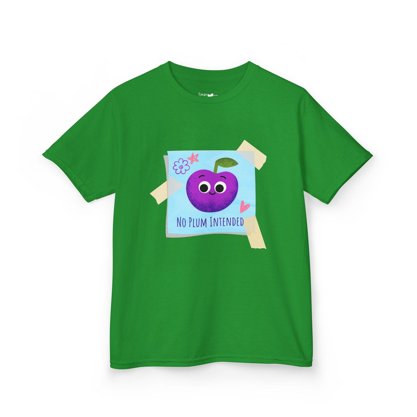 Kids Graphic Tee, Funny Kids Pun Shirt, Cute Apparel for Children, No Plum Intended Design, Birthday Gift, Everyday Wear