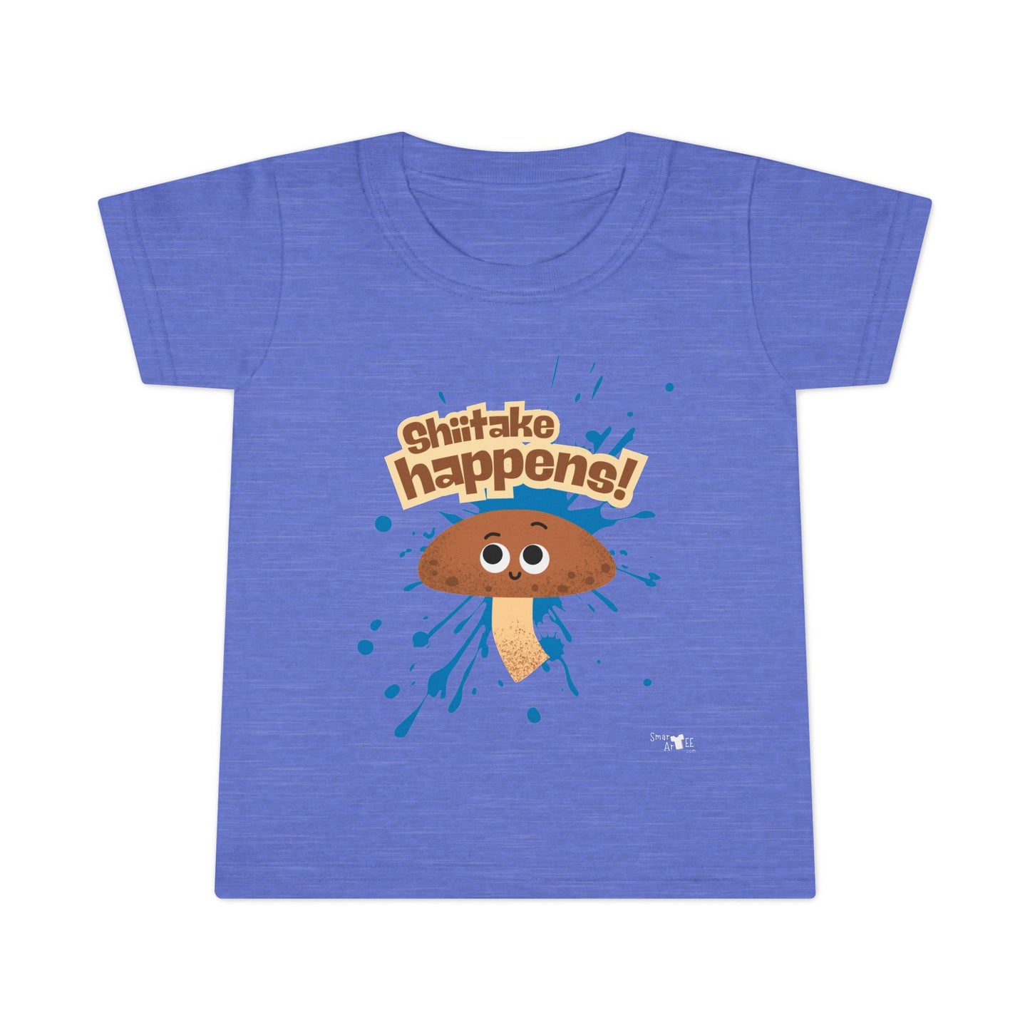 Whimsical Toddler Shirt - 'Shiitake Happens!' Fun Gift for Little Ones, Cute Kids Apparel, Playful Birthday Shirt