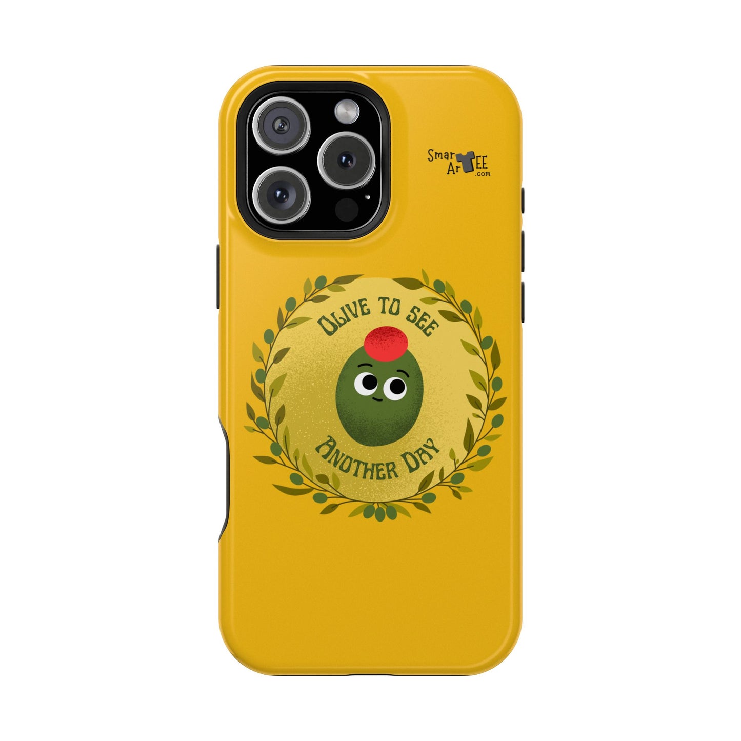 Cute Olive Phone Case, Impact-Resistant Phone Cover, Great Gift for All Ages, Trendy Cell Case, Fun Phone Accessory, Unique Olive Design