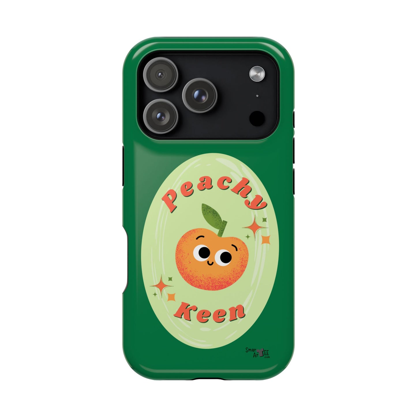 Peachy Keen Phone Case, Cute Impact-Resistant Case, Fun Smartphone Cover, Gift for Fruit Lovers, Customizable Phone Accessory