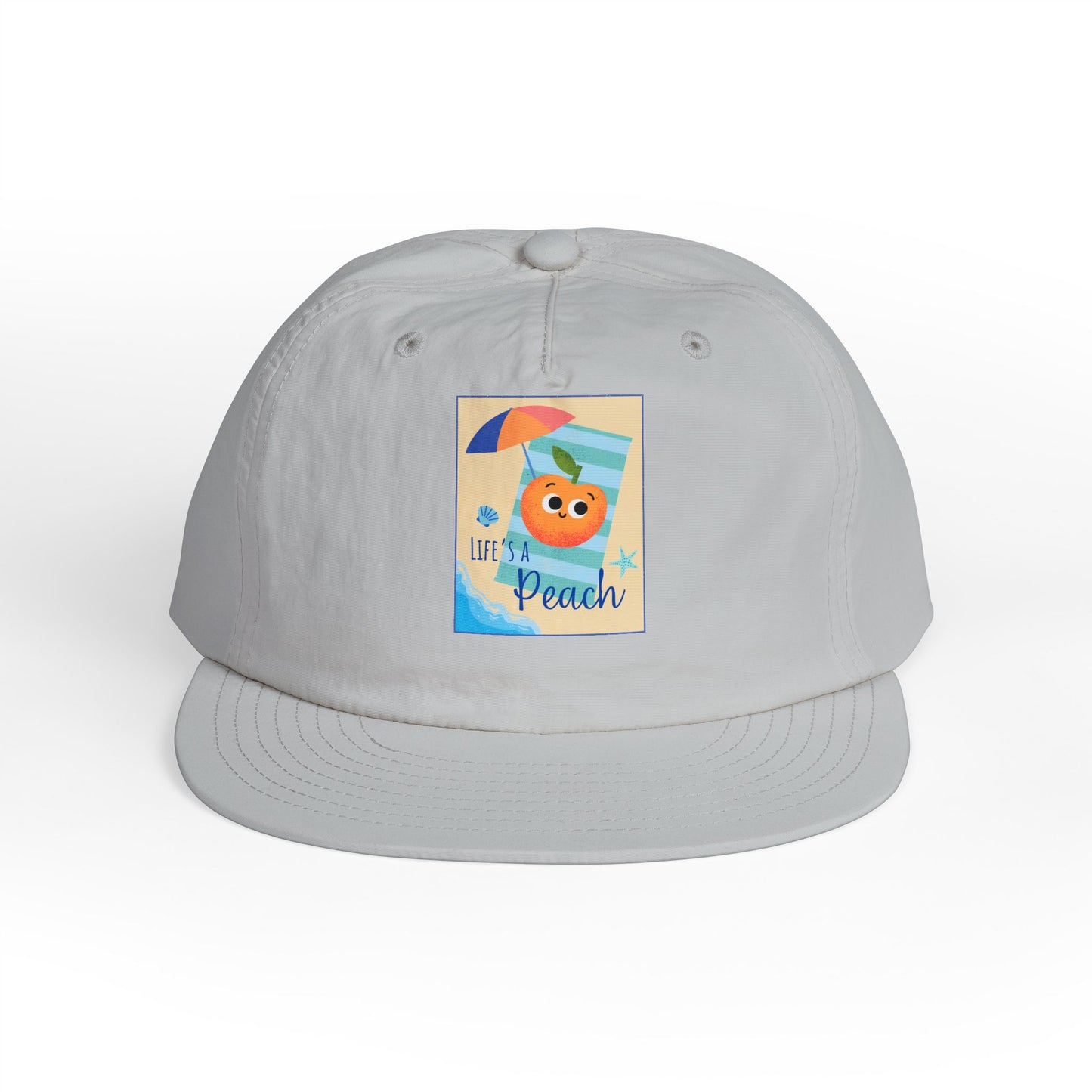 Life's a Beach Pun Surf Cap - Fun Beach Hat, Summer Accessory, Gift for Surfers, Cute Vacation Cap, Beach-Themed Apparel