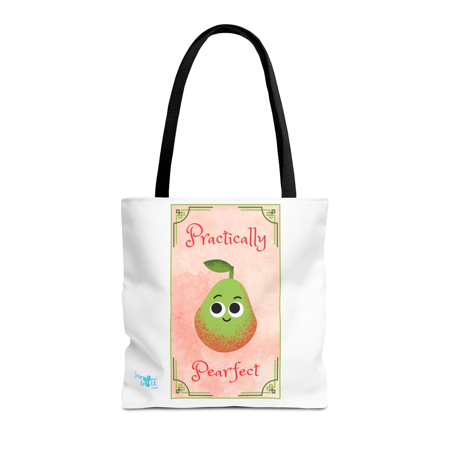 Whimsical Tote Bag - Practically Pearfeet, Cute Shopping Tote, Eco-Friendly Reusable Bag, Perfect Gift for Fruit Lovers, Summer Essential